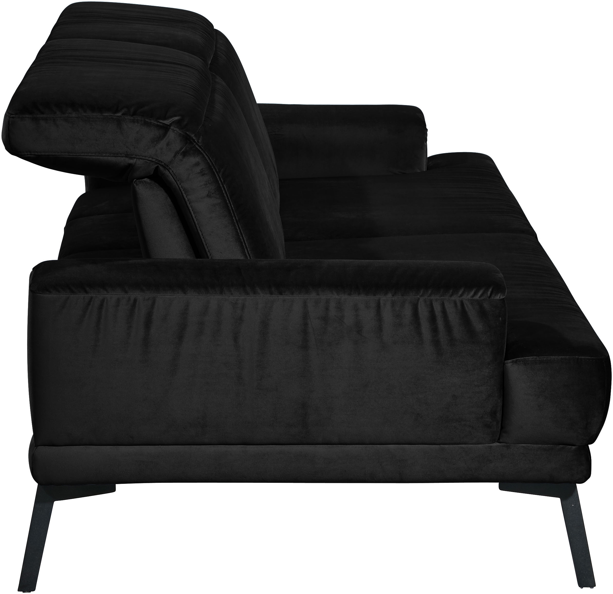 Musterring 3-Sitzer »MR 4580«, inkl. Kopf- und Sitztiefenverstellung, Fuß schwarz, B228 x T103 cm