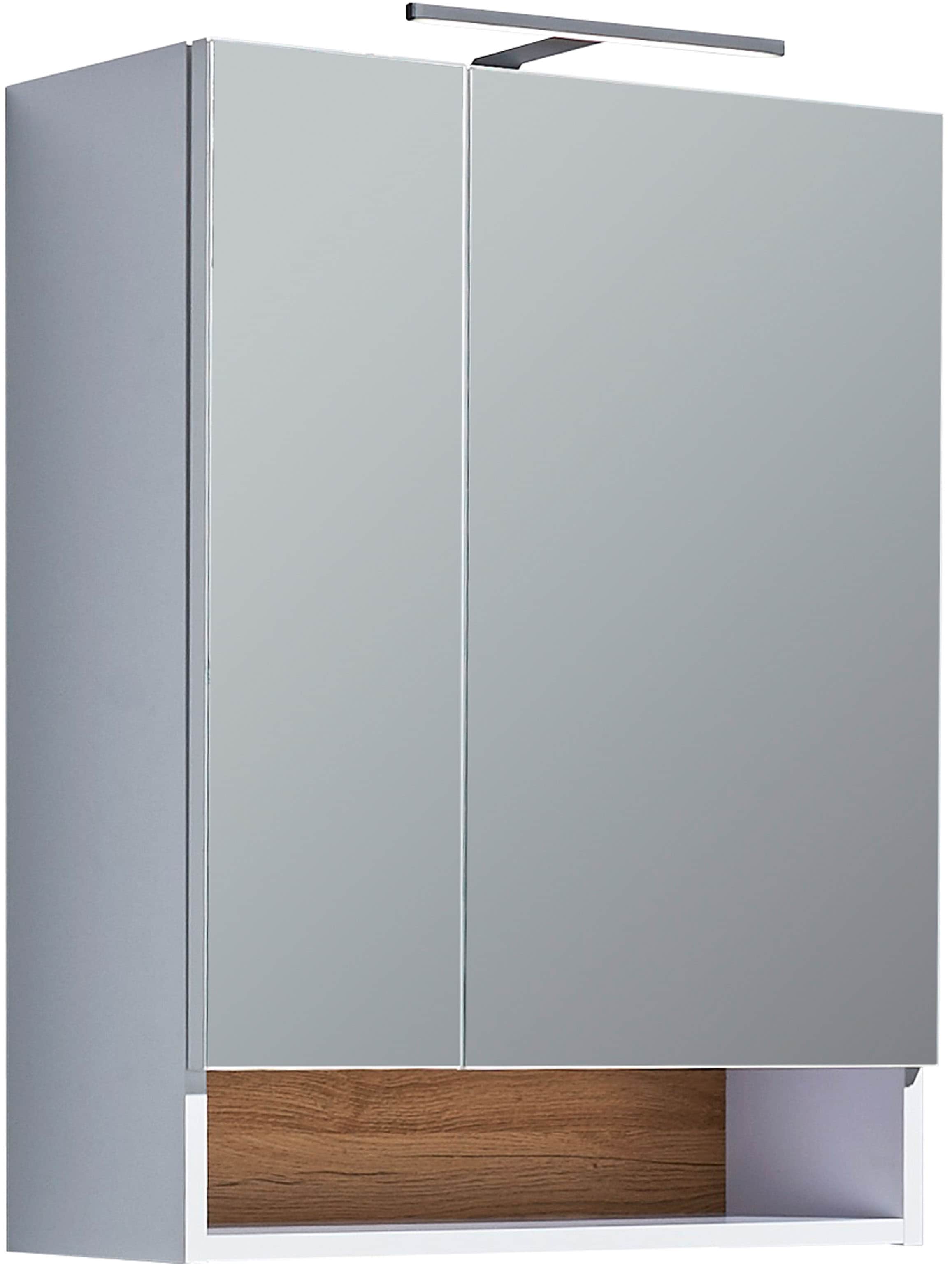 BASIC by Balculina Spiegelschrank »Denver Spiegelschrank, Badezimmerschrank BxHxT 60x75x22« 1 Stk. tlg. Breite 60 cm, Tür L/R montierbar, Softclose