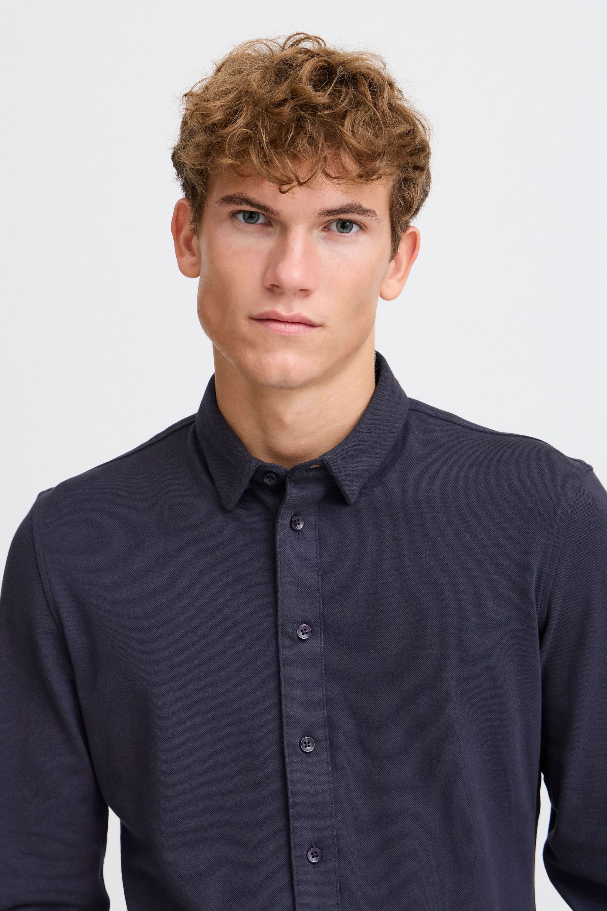 Casual Friday Businesshemd »Businesshemd CFARTHUR LS BU jersey piquet shirt«