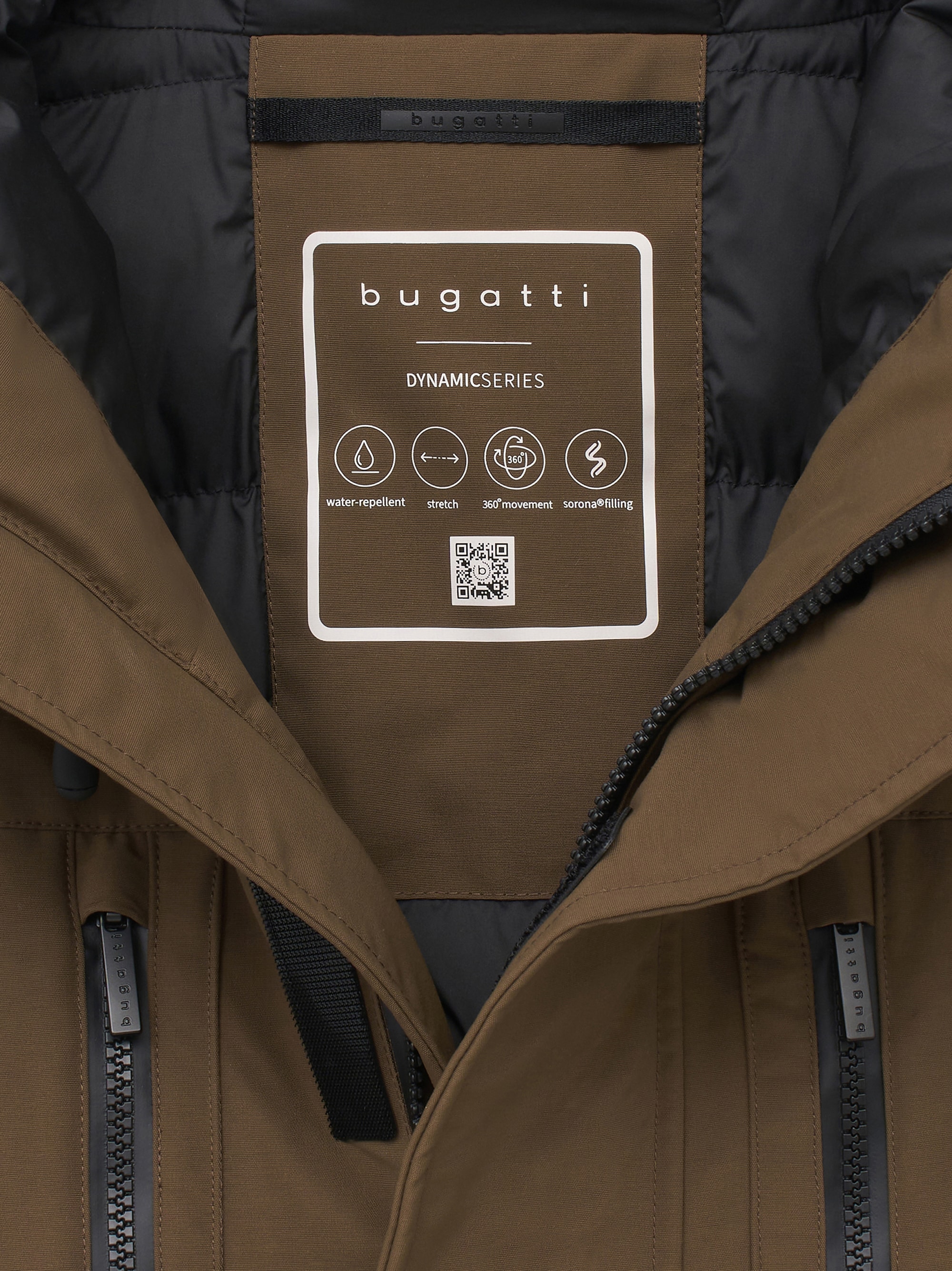 bugatti Parka »Regular Fit« mit Kapuze Regular Fit Oversized Wasserabweisend