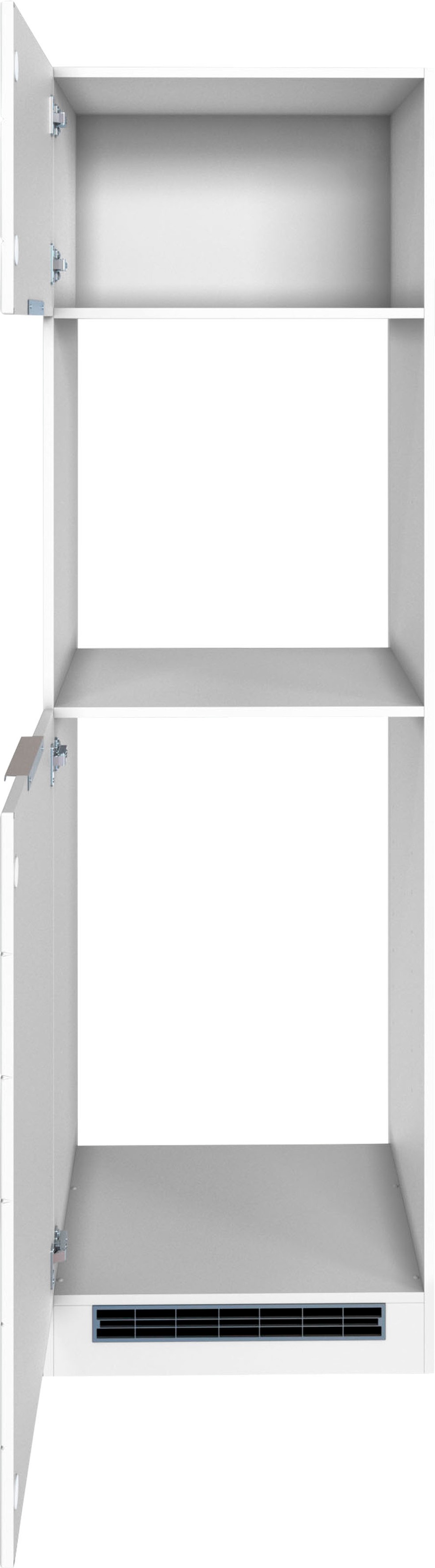 KOCHSTATION Backofen/Kühlumbauschrank »KS-Luhe«, 60 cm breit, hochwertige MDF-Fronten mit waagerechter Lisene