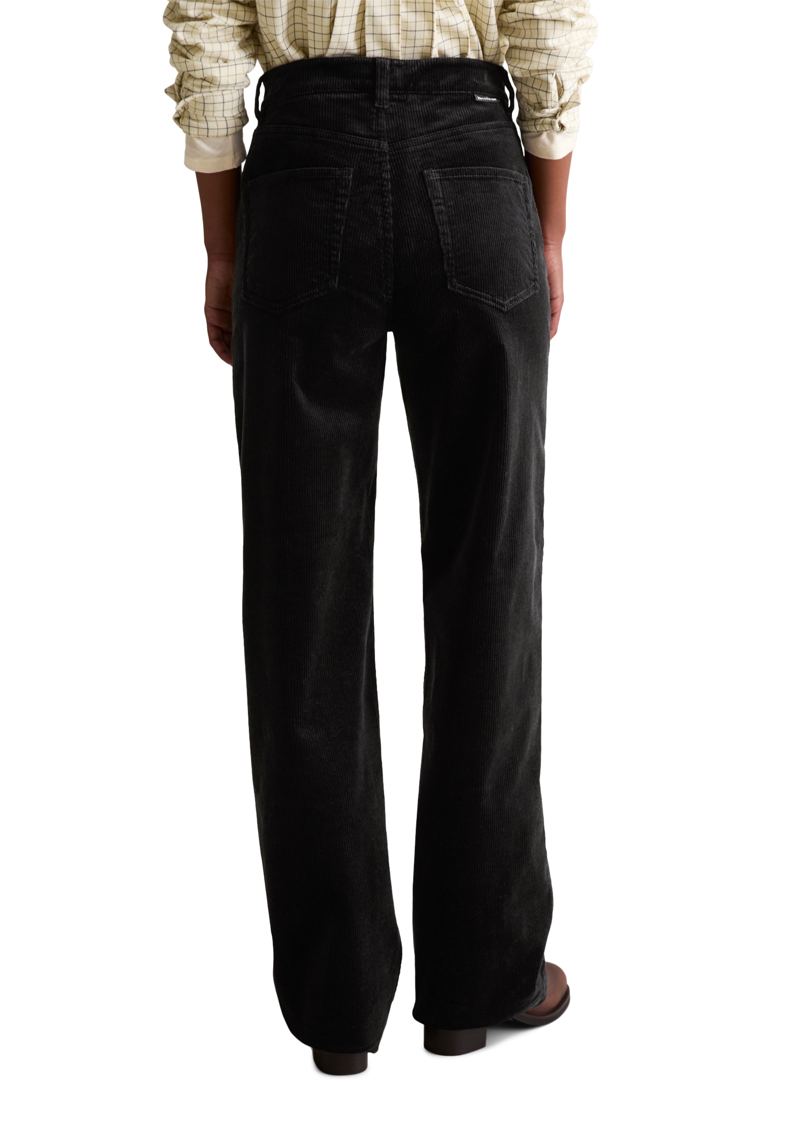 Marc O'Polo DENIM Cordhose »Tomma Wide«, mit Rippstruktur, aus Bio-Baumwoll-Mix, weites, gerades Bein