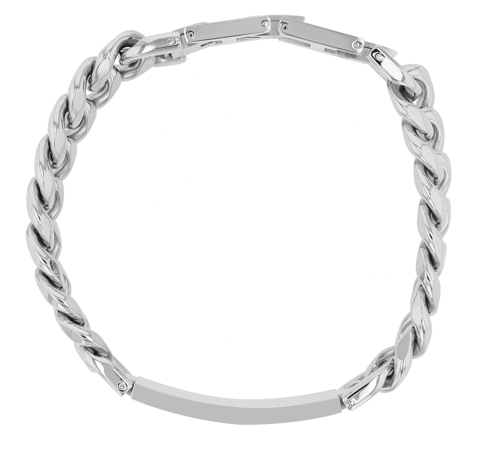 Adelia´s Panzerarmband »Unisex Armband ¿ Panzerarmband aus Edelstahl 19 cm«