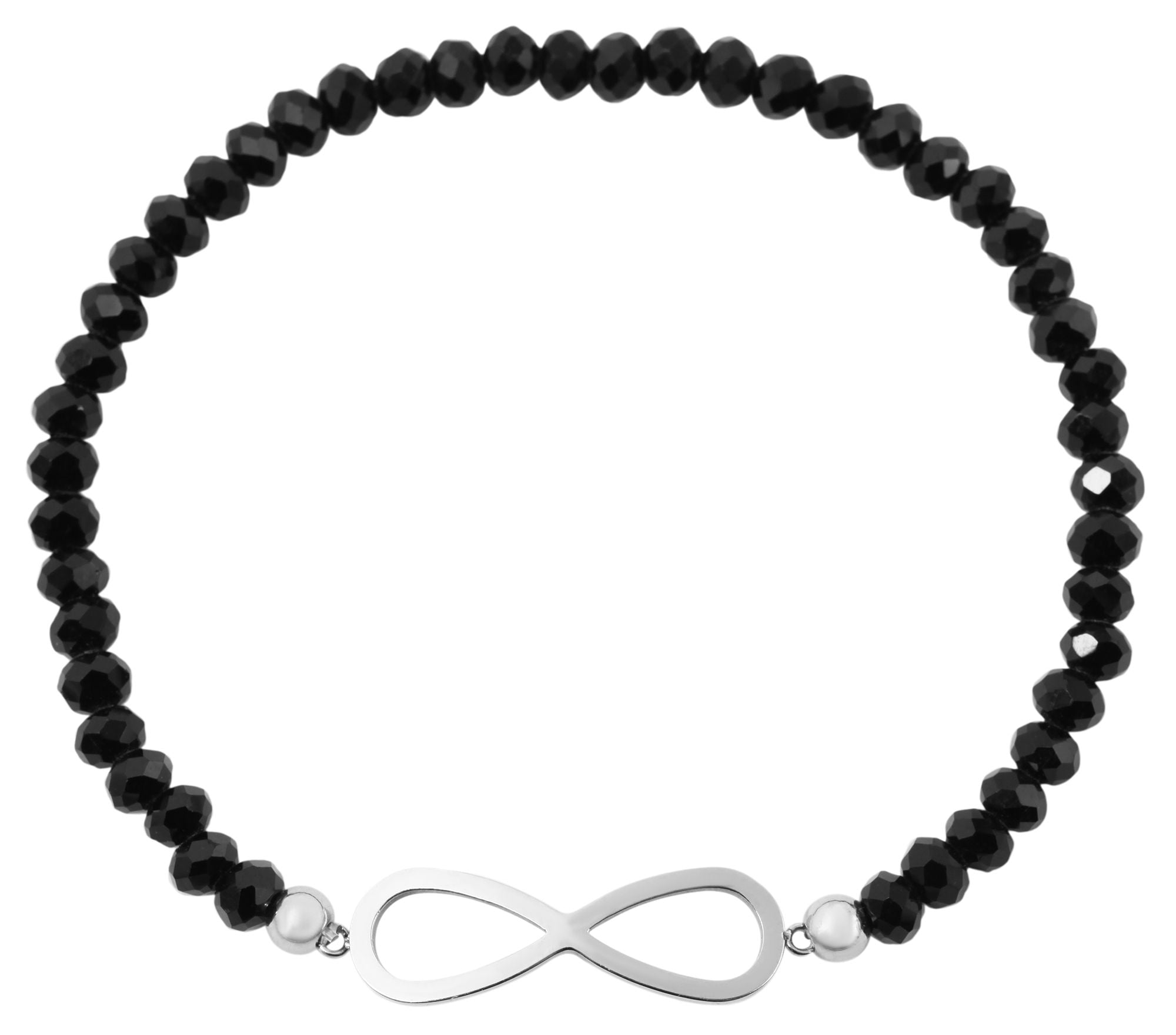 Adelia´s Armband »Damen Armband ¿ Kugelarmband Unendlichkeitszeichen aus Edelstahl 17 cm«