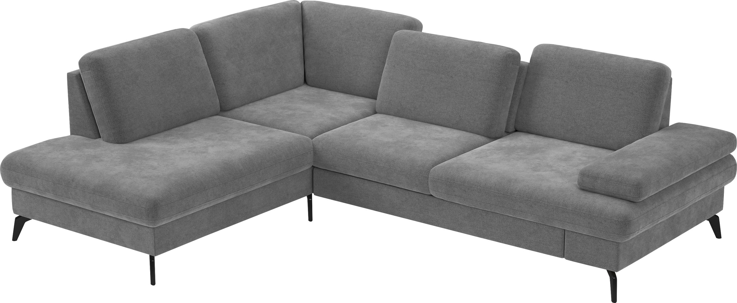 sit&more Ecksofa »Morris L-Form, inkl. Sitztiefenverstellung«, wahlweise mit Armteilverstellung, Bettfunktion & Bettkasten