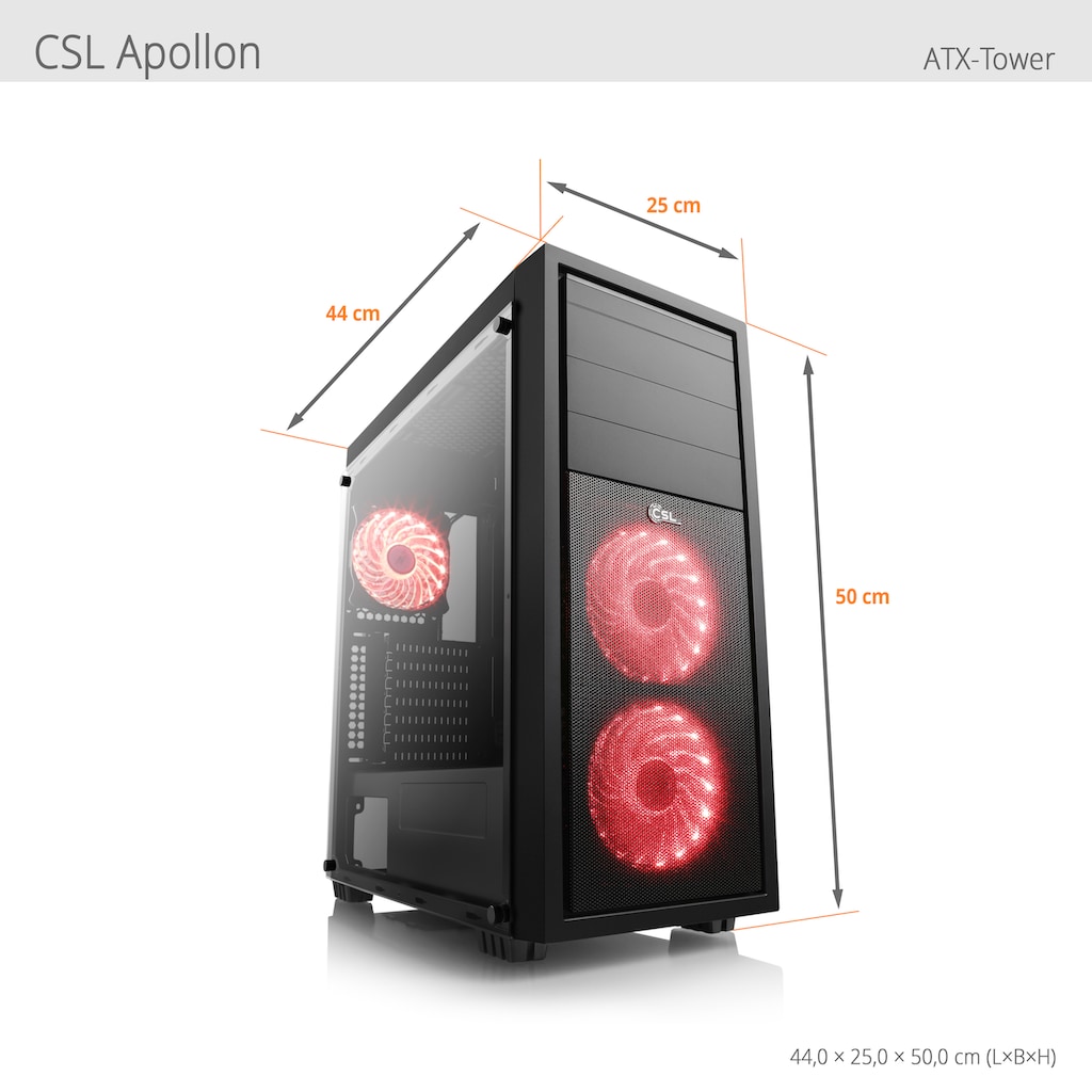 CSL Gaming-PC-Komplettsystem »Sprint V28754«