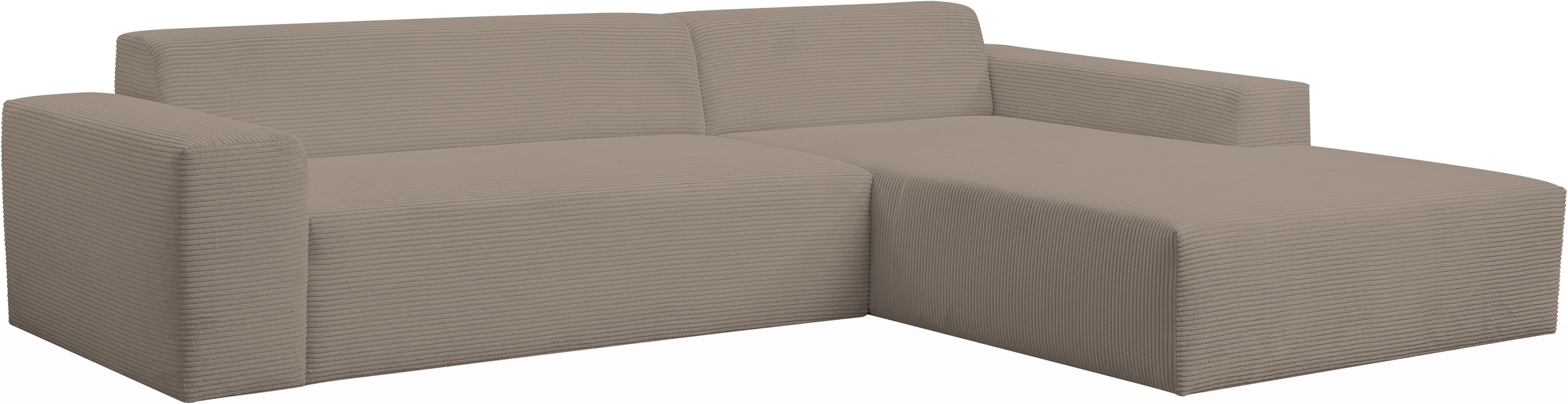 WERK2 Ecksofa »Zeus-XL, Mega-Sofa mit großer Sitztiefe, Stellmaße 311cm x 210cm«, Curvy Trend Garnitur mit urbaner Optik, bequem, Big-Sofa, L-Form
