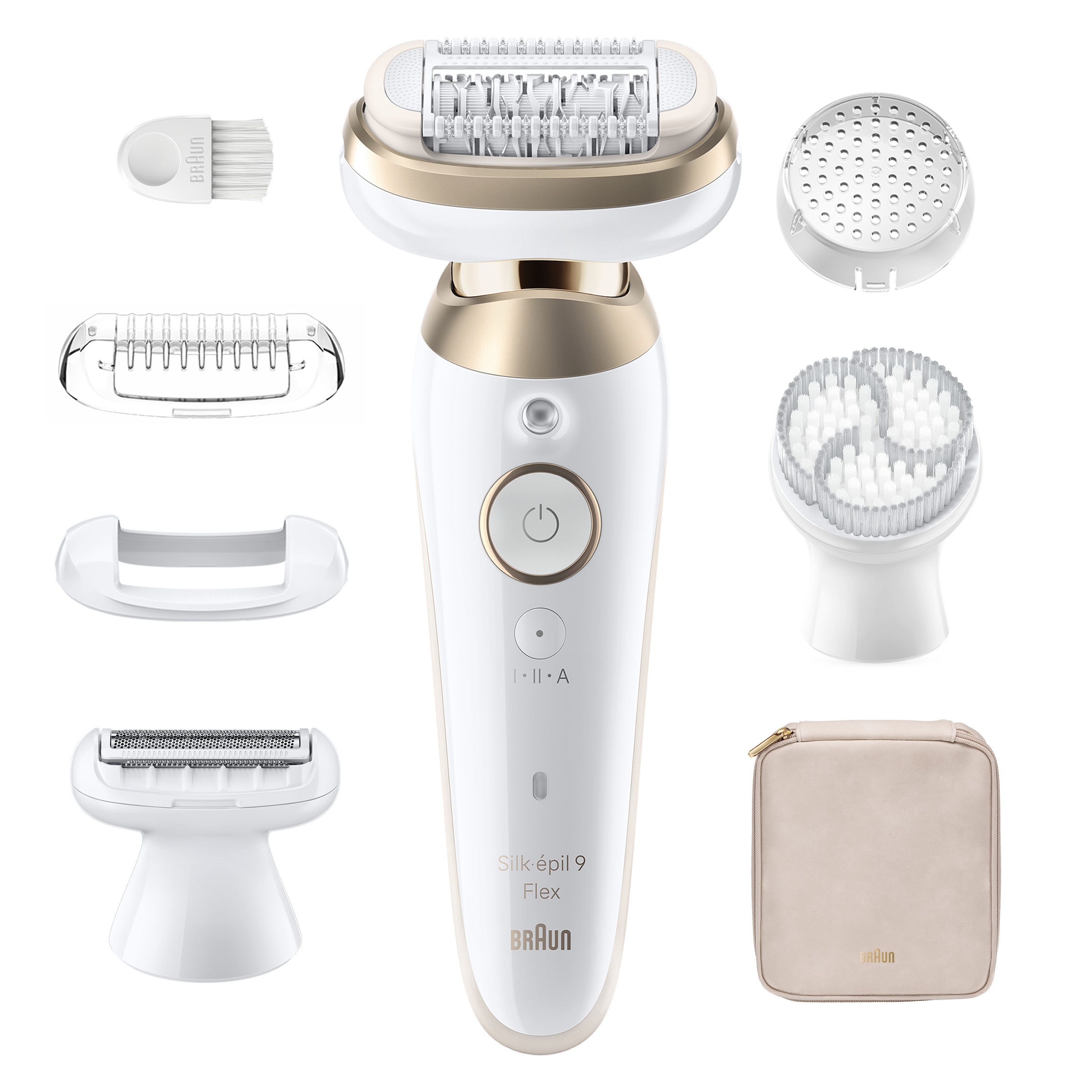 Braun Epilierer »Silk-épil 9 SES9-060 3D« 360° Flex, Wet & Dry, SmartLight, Rasieraufsatz, Trimmeraufsatz