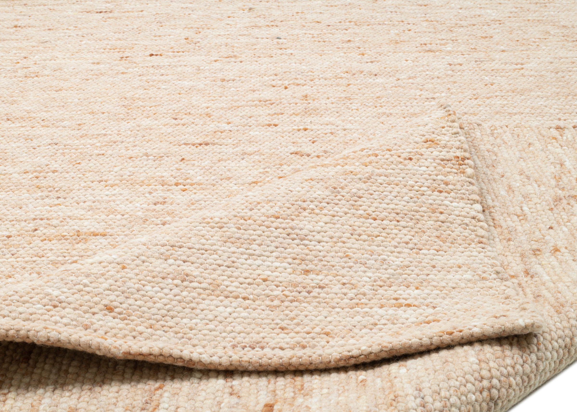 OTTO home Wollteppich »Pirker« rechteckig 12 mm Höhe Wendeteppich, meliert, reine Wolle, handgewebt, Scandi, Wohnzimmer