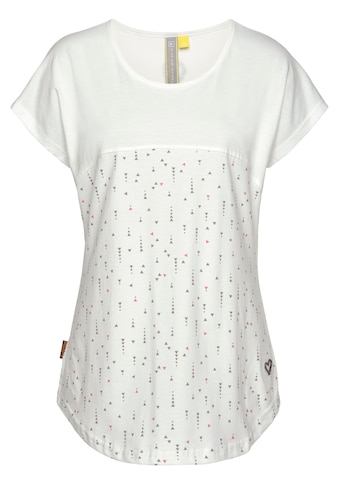 Alife & Kickin T-Shirt »ClaraAK«, im Two-in-one-Look mit Allover- Miniprint kaufen