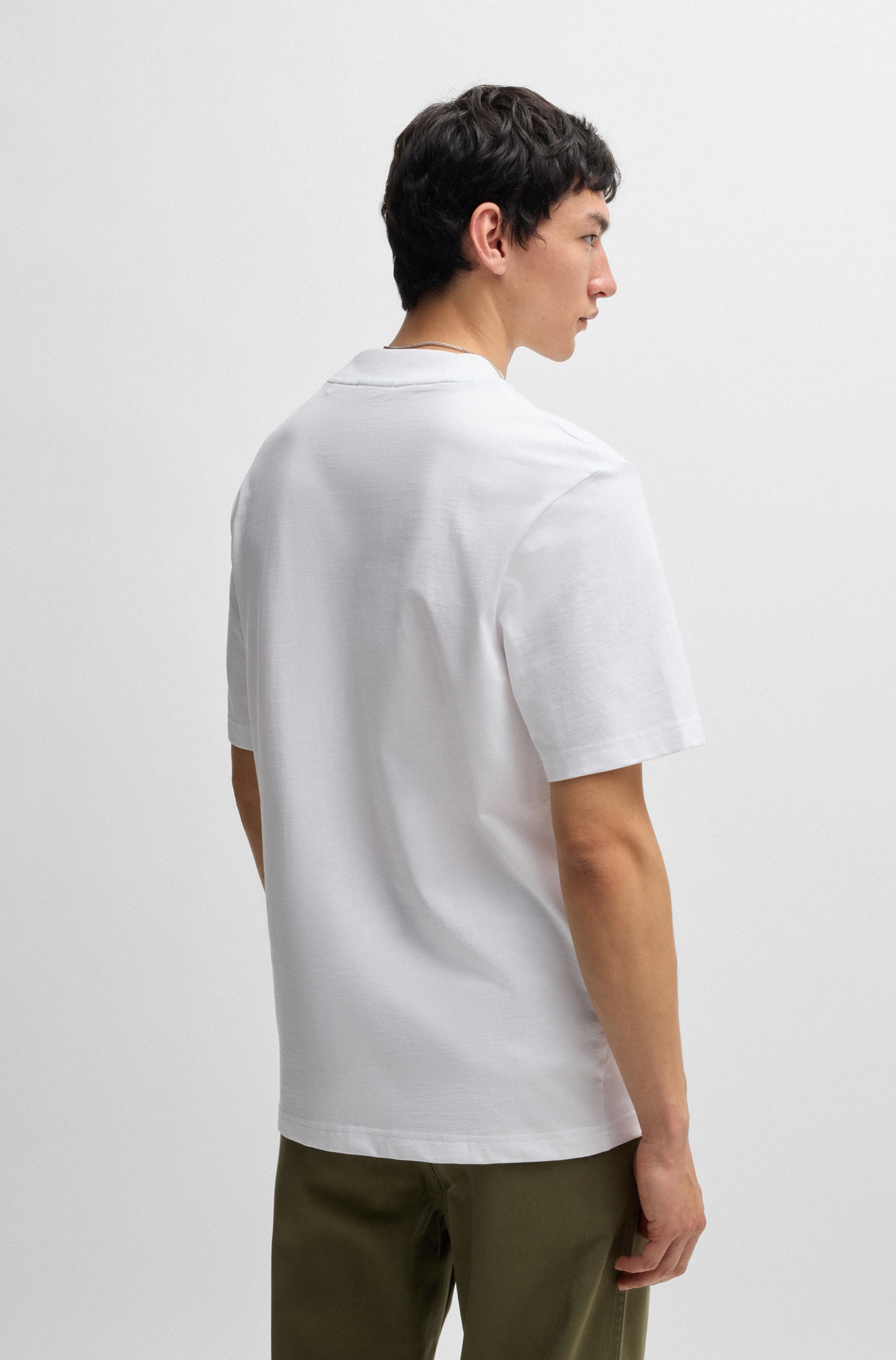 HUGO Blue T-Shirt »Nieros«, mit Logo-Patch