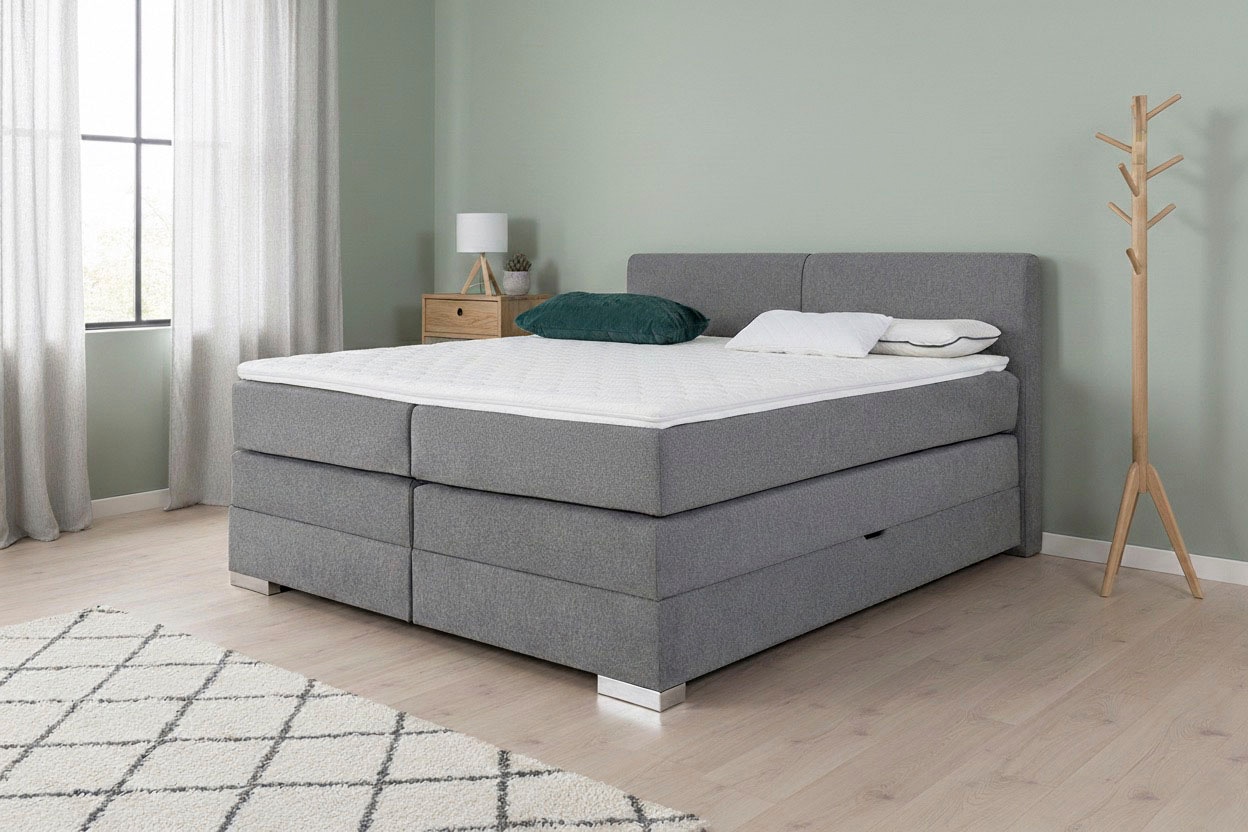 Home affaire Boxspringbett »Juliste inkl. Bettkasten und PUR-Schaum-Topper« erhältlich in den Breite 160, 180 & 200cm