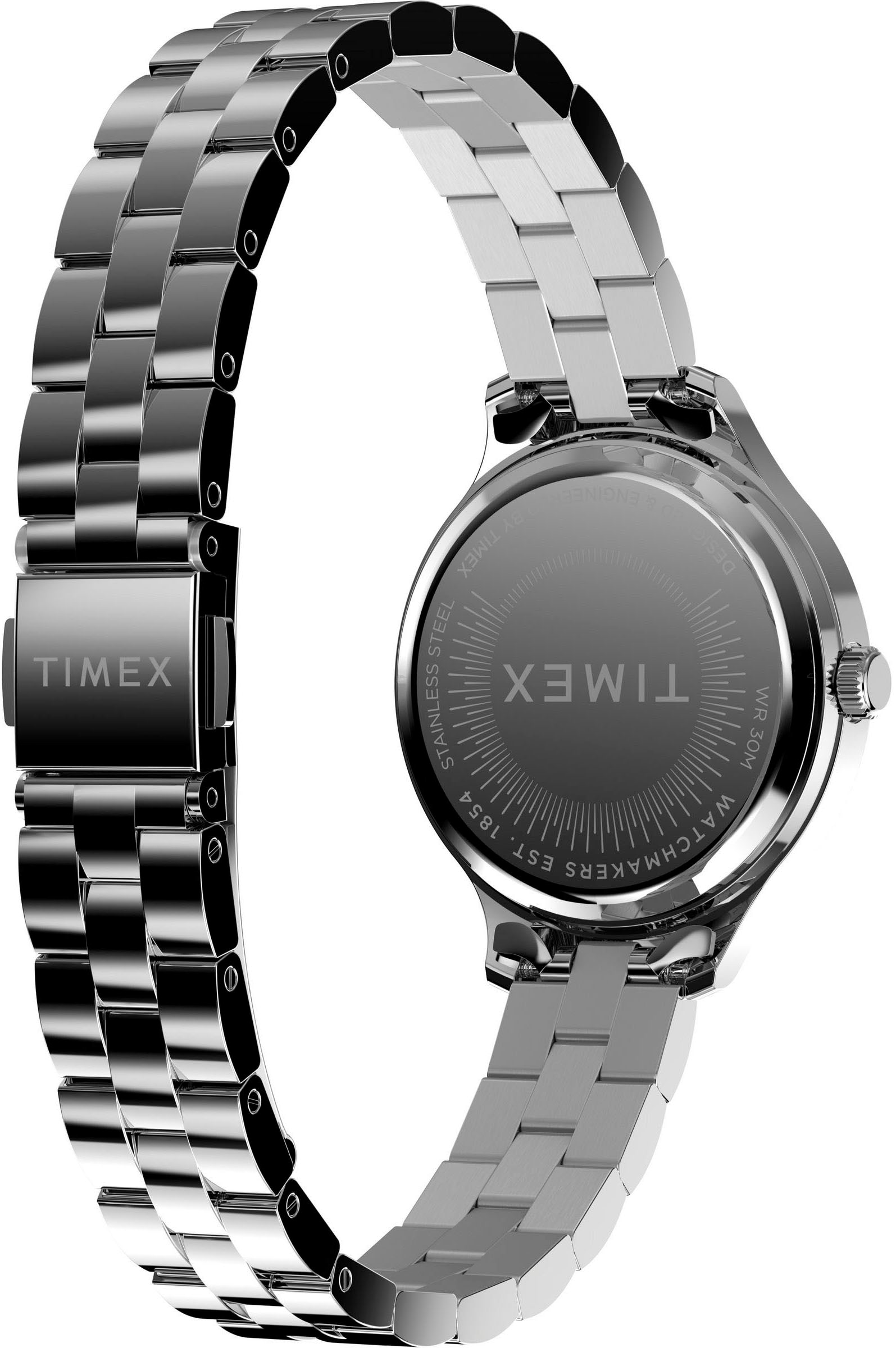 Timex Quarzuhr »PEYTON«, Armbanduhr, Damenuhr,Edelstahlarmband,analog