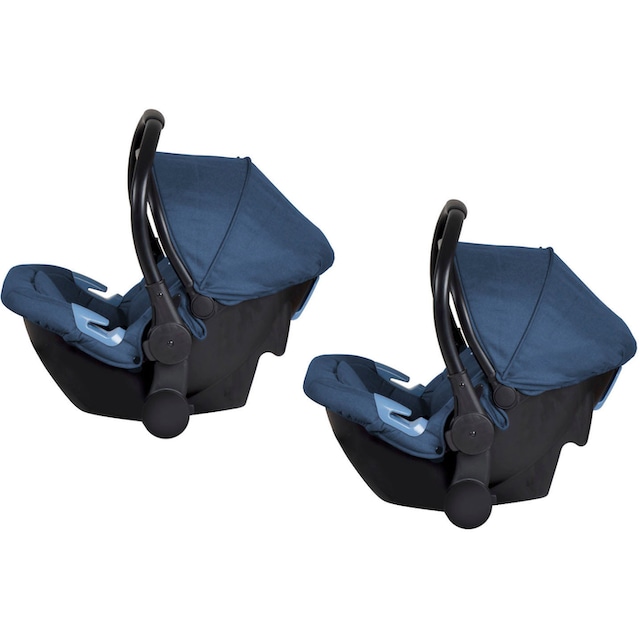 BabyGo Babyschale »Twinner, blau«, Klasse 0+ (bis 13 kg), inkl. 2 Adapter,  für Kinderwagen Twinner bei OTTO