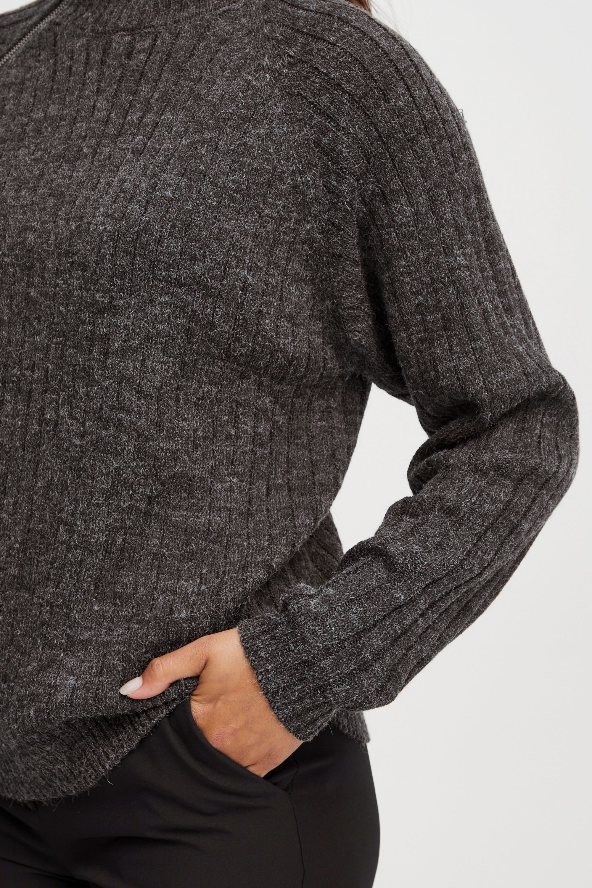Ichi Strickfleece-Pullover »Strickpullover IHNovo«