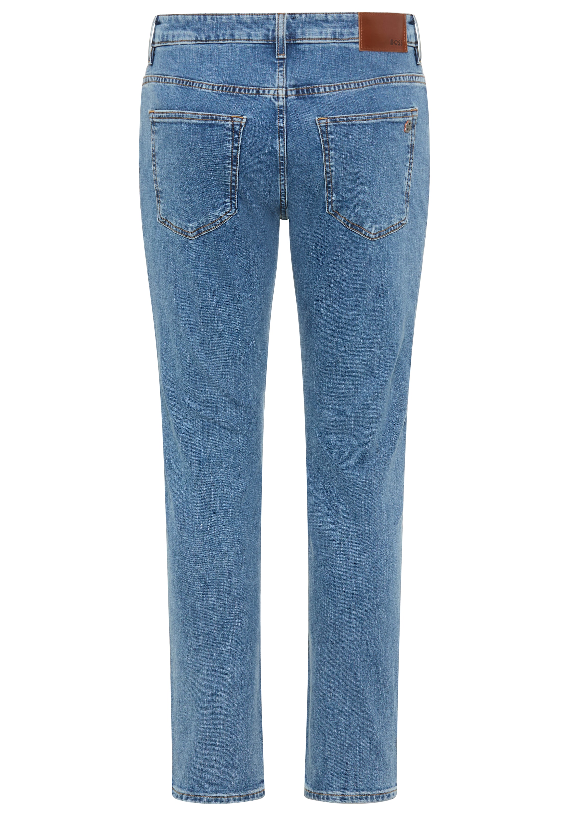BOSS ORANGE Slim-fit-Jeans »DELAWARE BO« mit BOSS Leder-Badge