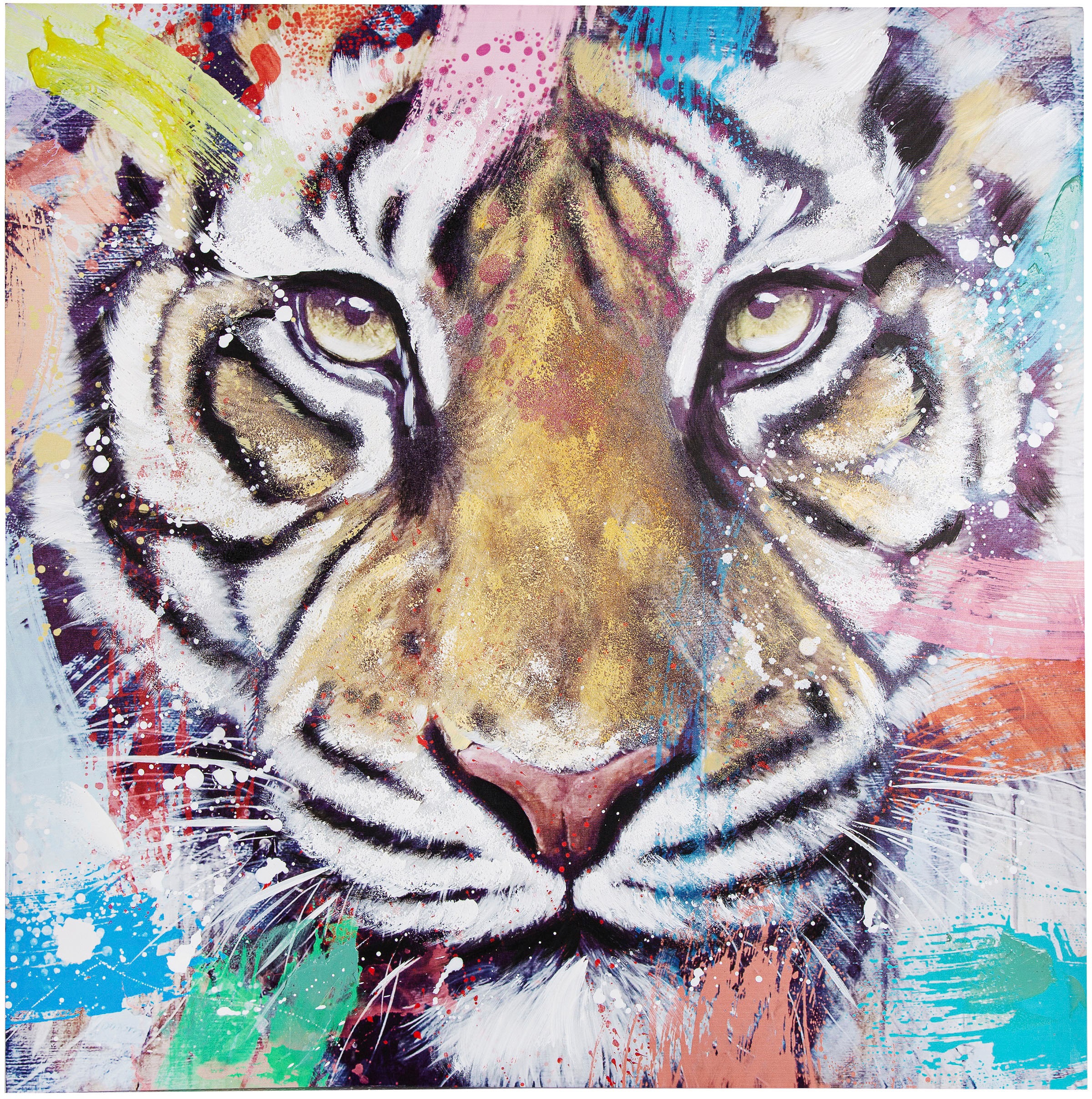 Spiegelprofi GmbH Leinwandbild »RIMBO«, Tiger, (1 St.)