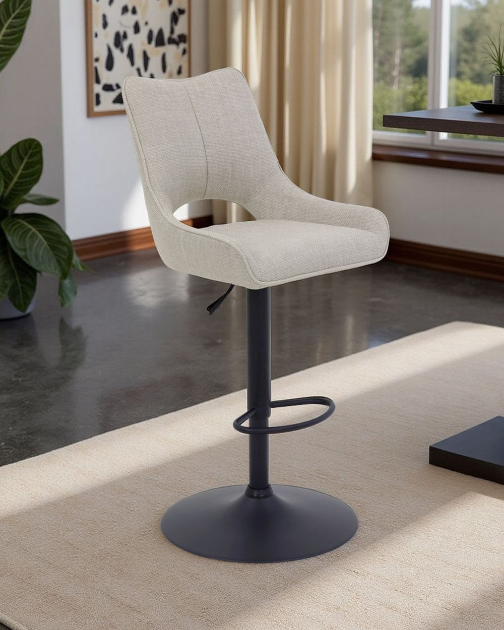 HELA Barhocker »ROCKPORT« Set,  drehbar,höhenverstellbar,Gasdruckfeder,Rückenausschnitt,Tellerfuß