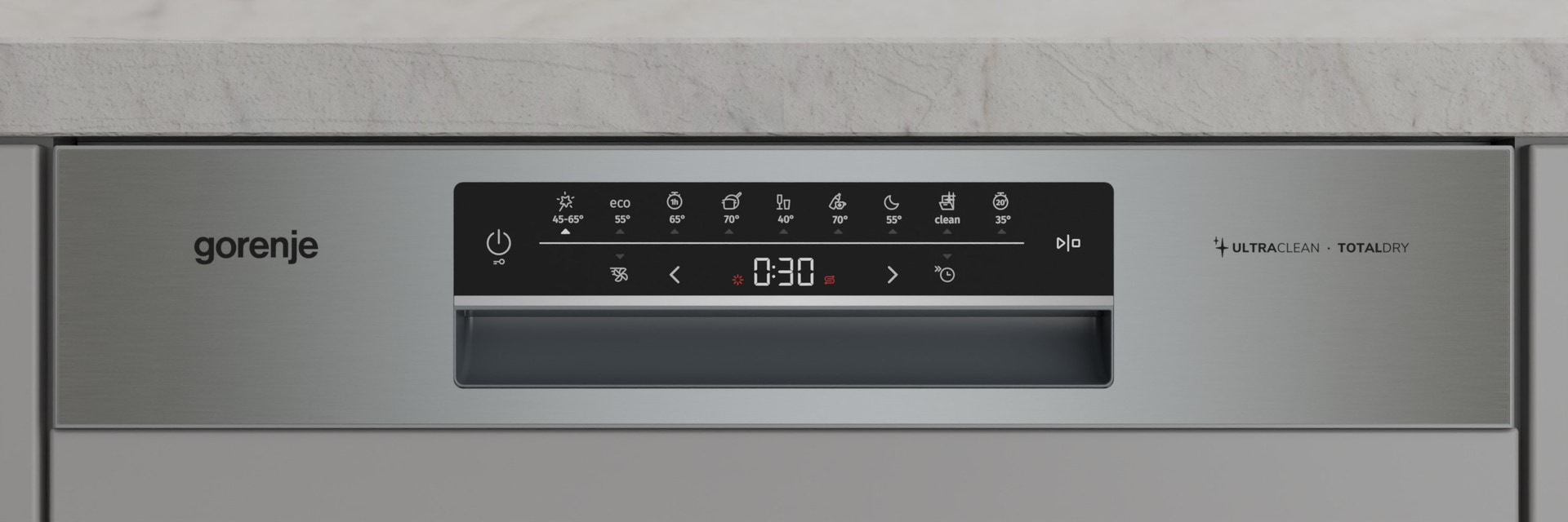 GORENJE teilintegrierbarer Geschirrspüler »GI663B95X« 9,4 l 16 tlg. Maßgedecke 16 Maßgedecke, auto. Türöffnung, Besteckschublade