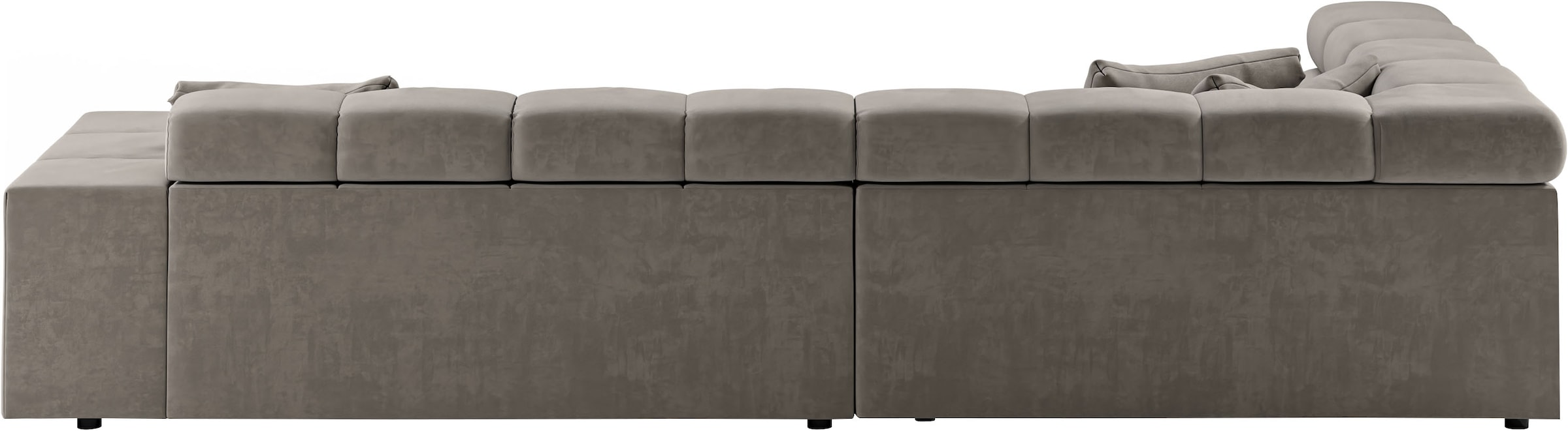 INOSIGN Ecksofa »Ancona incl. Kopfteilverstellung, Breite 319cm, L-Form«, wahlweise motorische Sitztiefenverstellung, auch in Cord + Easy Care