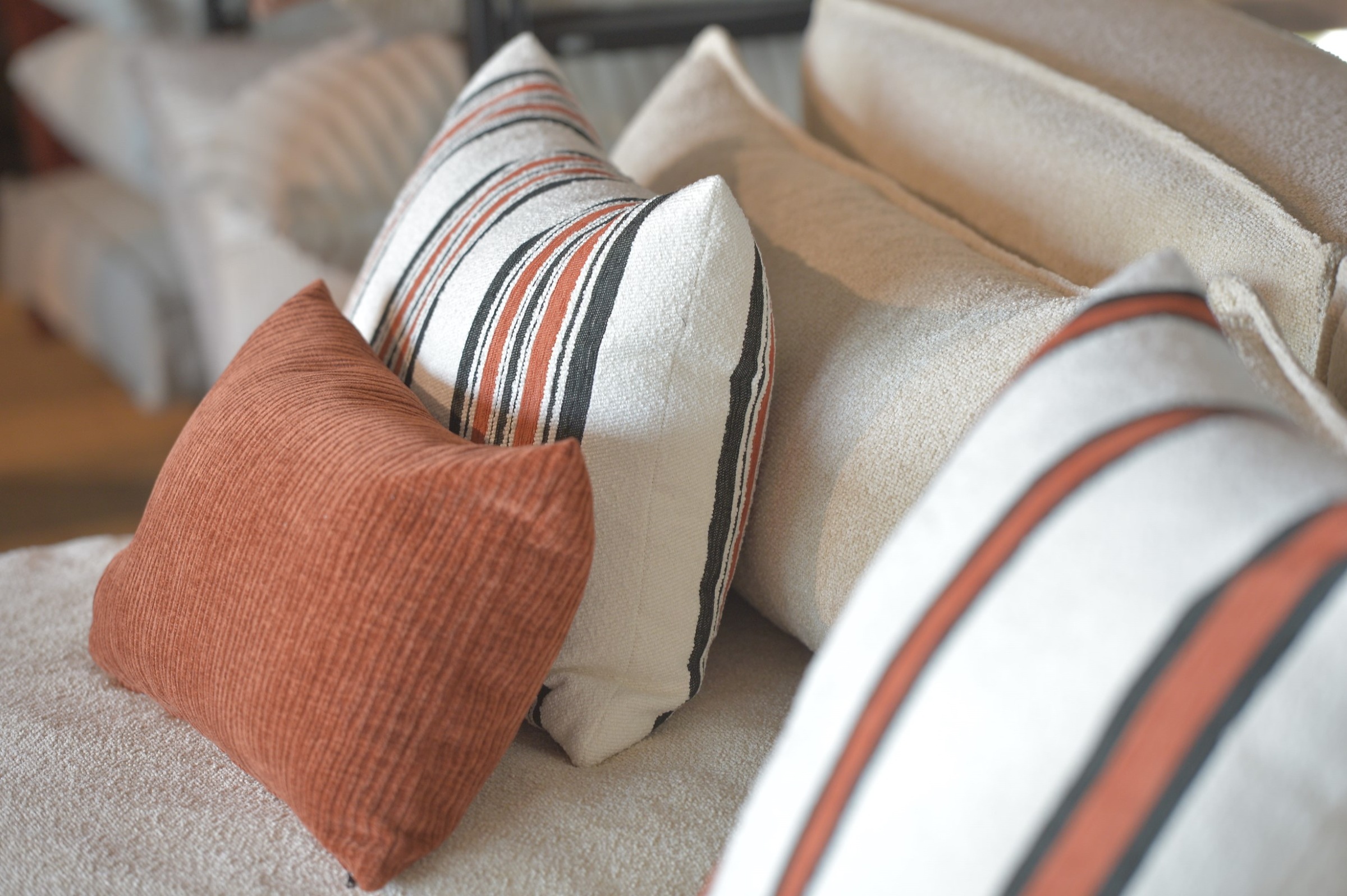 H.O.C.K. Dekokissen »Sera Duo« Streifenkissen inkl. Füllung, 60x40cm, Sofakissen, gestreift