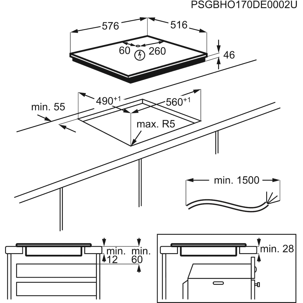 AEG Induktions-Kochfeld »IKE6447AXB«, IKE6447AXB