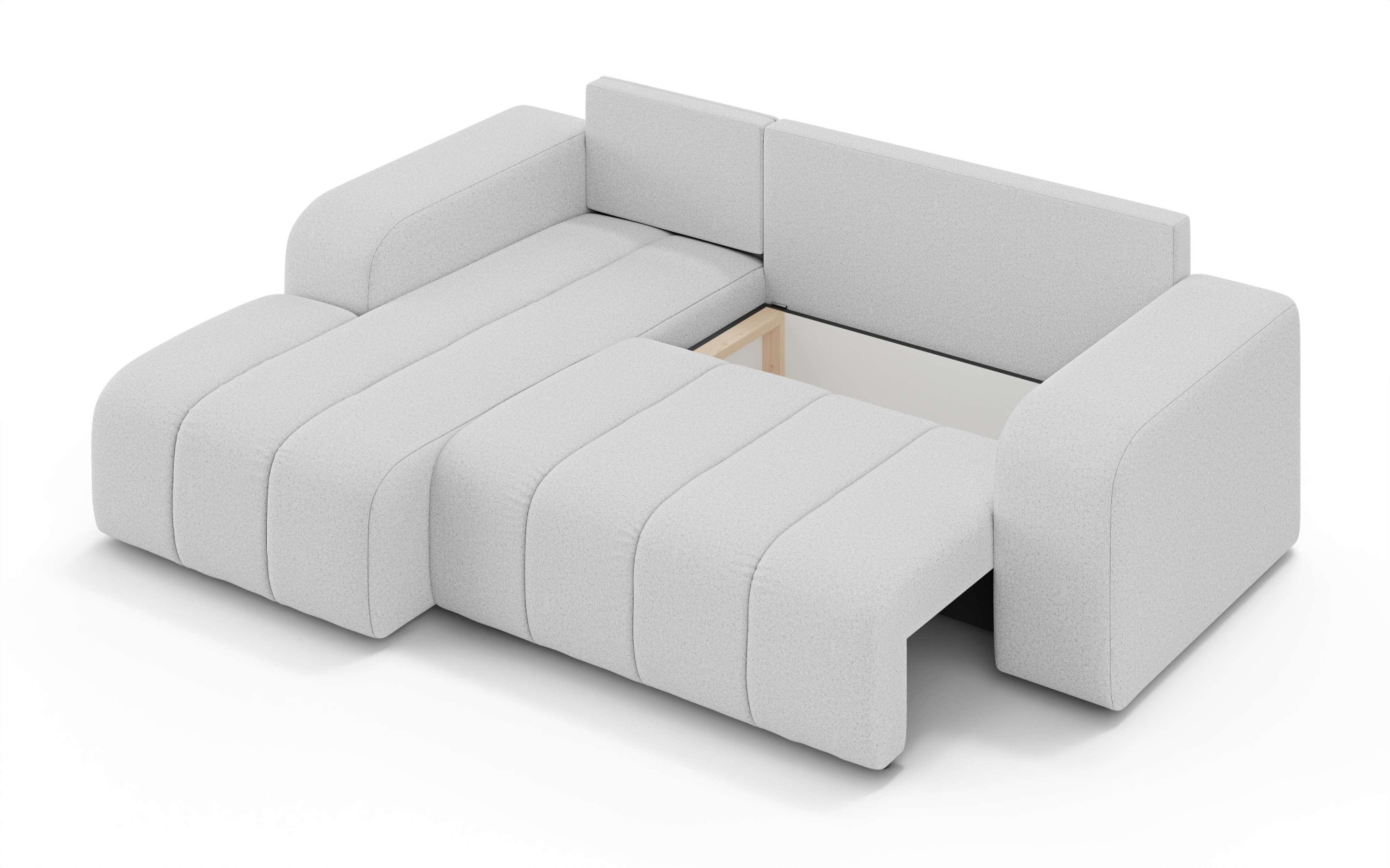 INOSIGN Ecksofa »CASSY L-Form, Schlafsofa mit Bettkasten, Maße B/T/H: 245/165/88 cm«, mit 2 Rückenkissen, Recamiere rechts oder links bestellbar