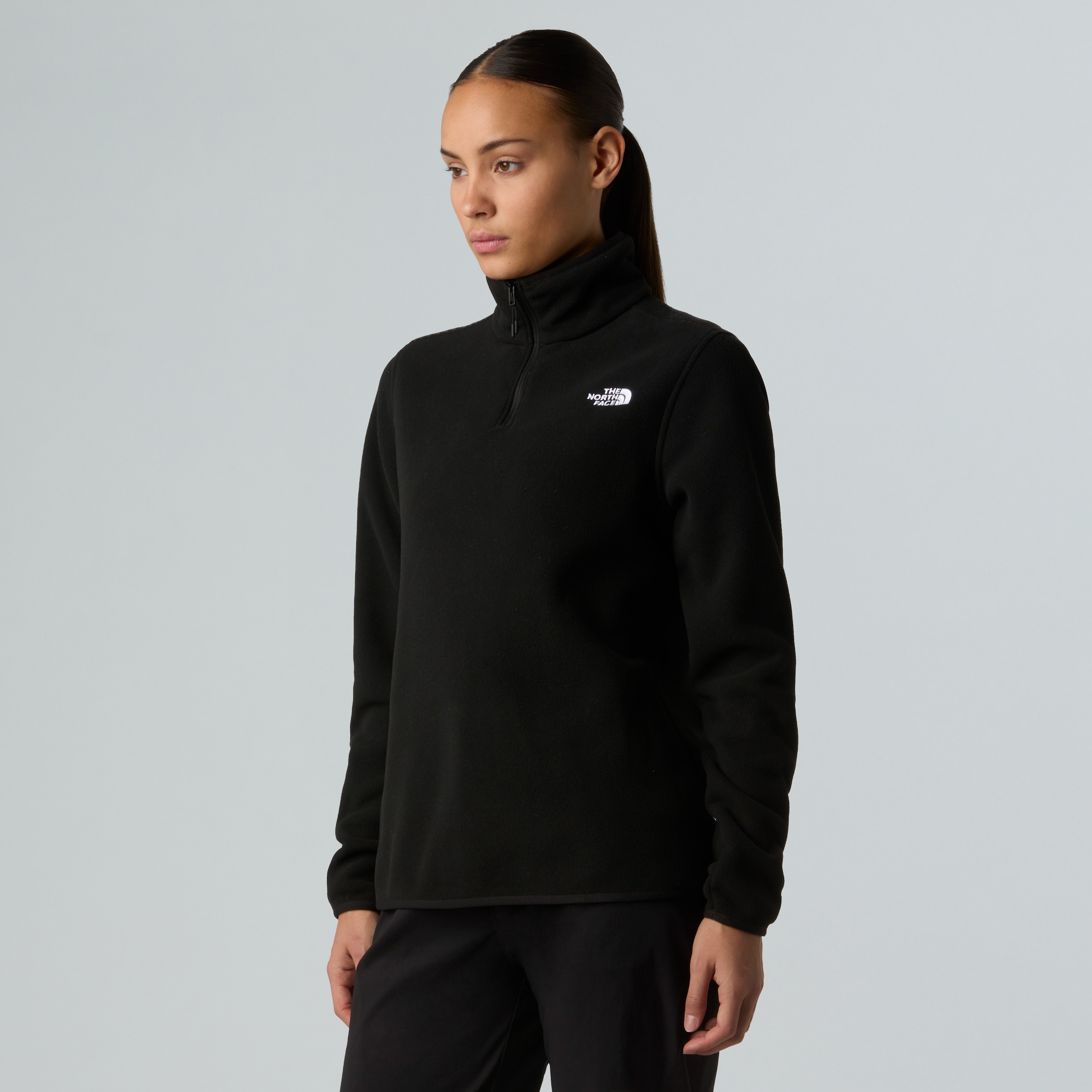 The North Face Fleecepullover »W GLACIER FLEECE 1/4 ZIP JACKET«, Halfzip aus Polyester, mit 1/4 Reißverschluss
