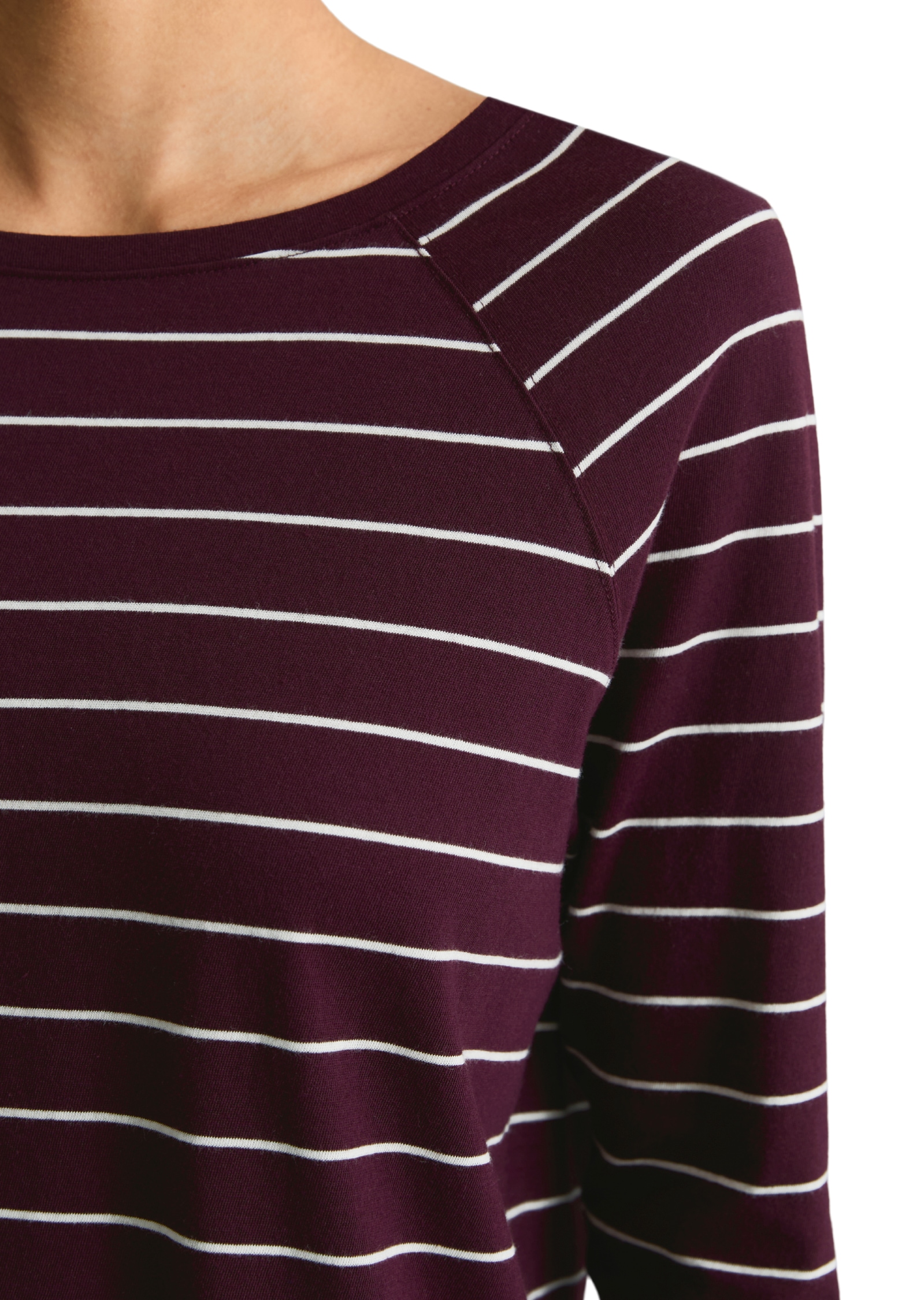 Marc O'Polo DENIM Longsleeve Gestreift, relaxed aus Loose Knit Jersey
