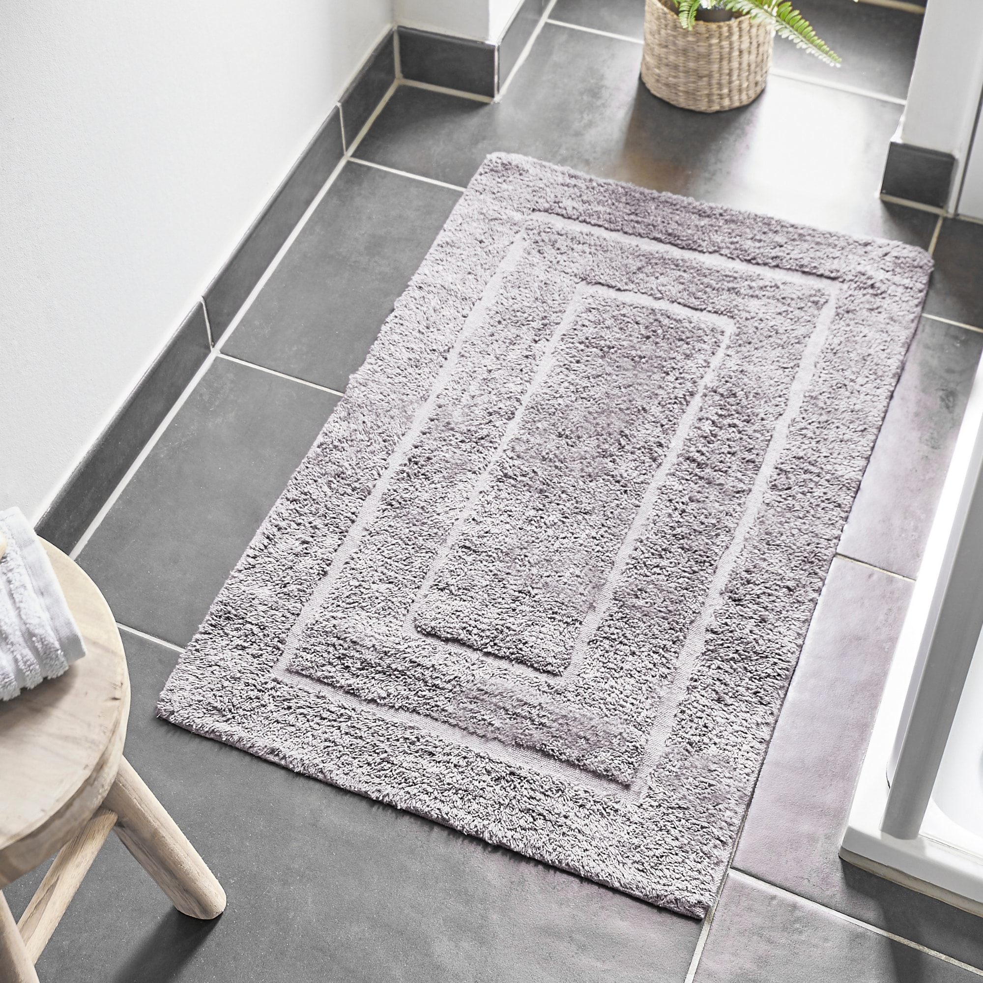 Andiamo Badematte »Havanna, 50x80 cm« Höhe 7,5 mm fußbodenheizungsgeeignet | schnell trocknend Badteppich, Uni Farben, Hoch-Tief Effekt, verschiedene Designs