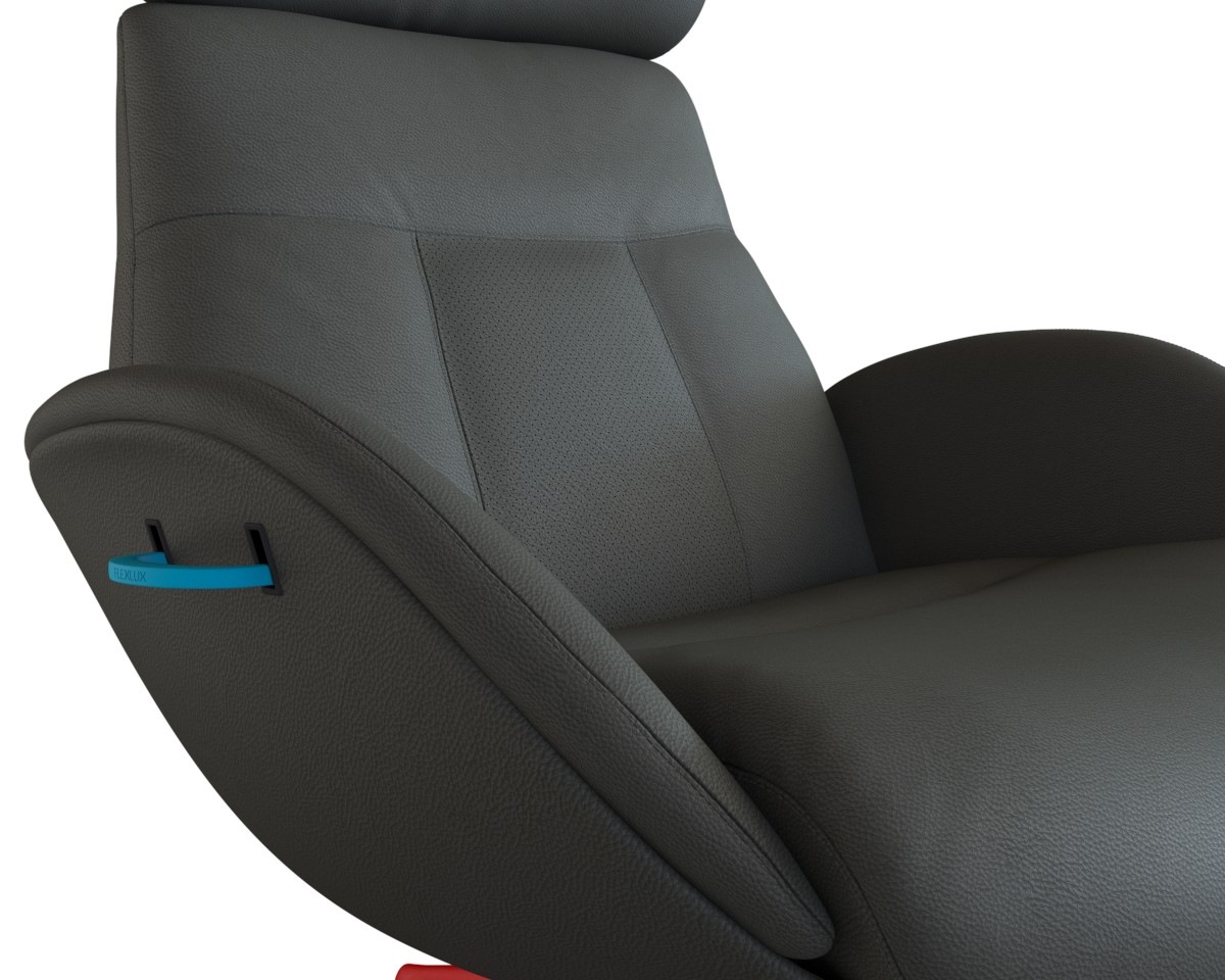 FLEXLUX Relaxsessel »Elegant, Funktionsessel, Polstersessel, Armlehnen-, TV-Fernsehsessel,«, Premium Komfort, Rücken- und Kopfteilverstellung, Drehbar, Fuß Alu