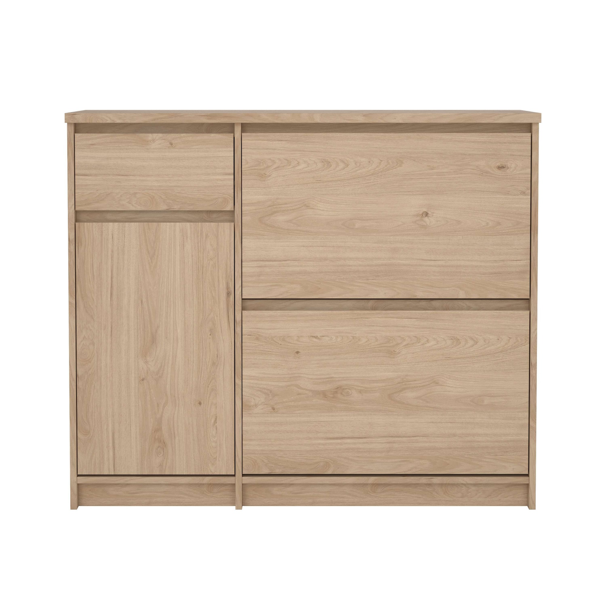 INOSIGN Schuhschrank »Naia Schuhaufbewahrung, Schuhkommode, Schuhregal, Modernes Design« mit 2 Klappen und 1 Tür und 1 Schublade, Praktisch, Breite 109 cm