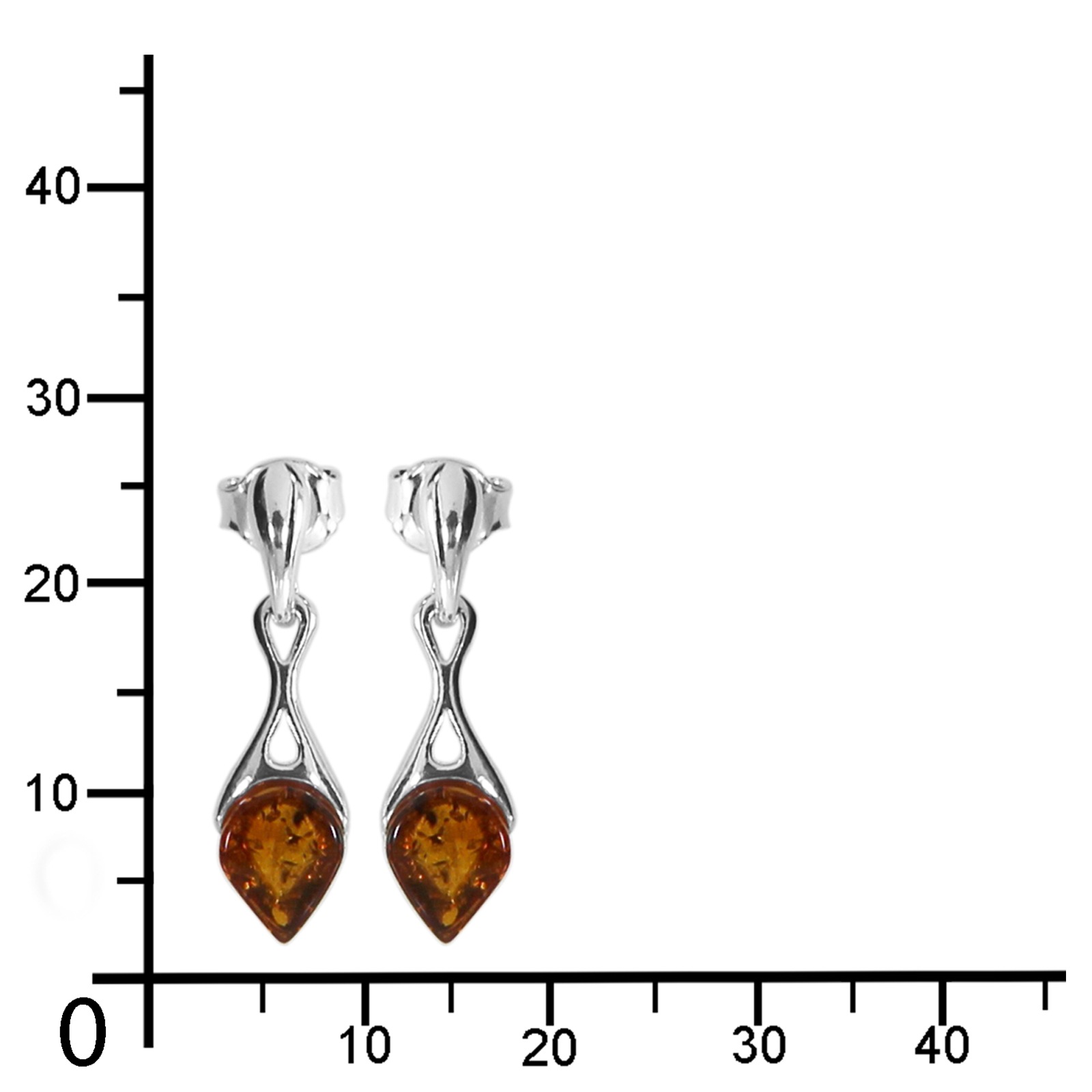 OSTSEE-SCHMUCK Paar Ohrhänger »- Ditte - Silber 925/000 - Bernstein«