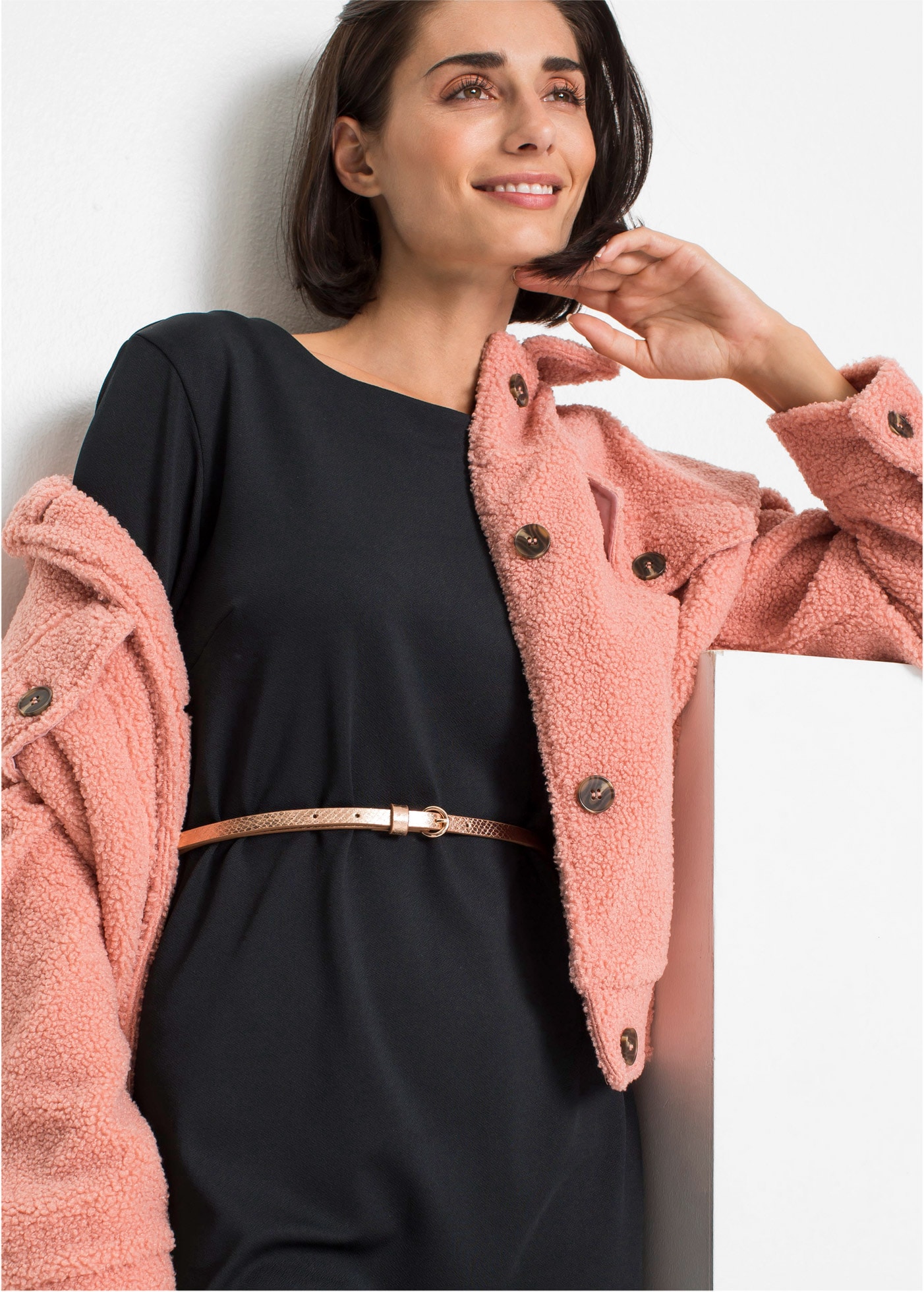 bonprix Hüftgürtel 3 Stk. aus Polyurethan, in Metallic-Optik, femininer Stil