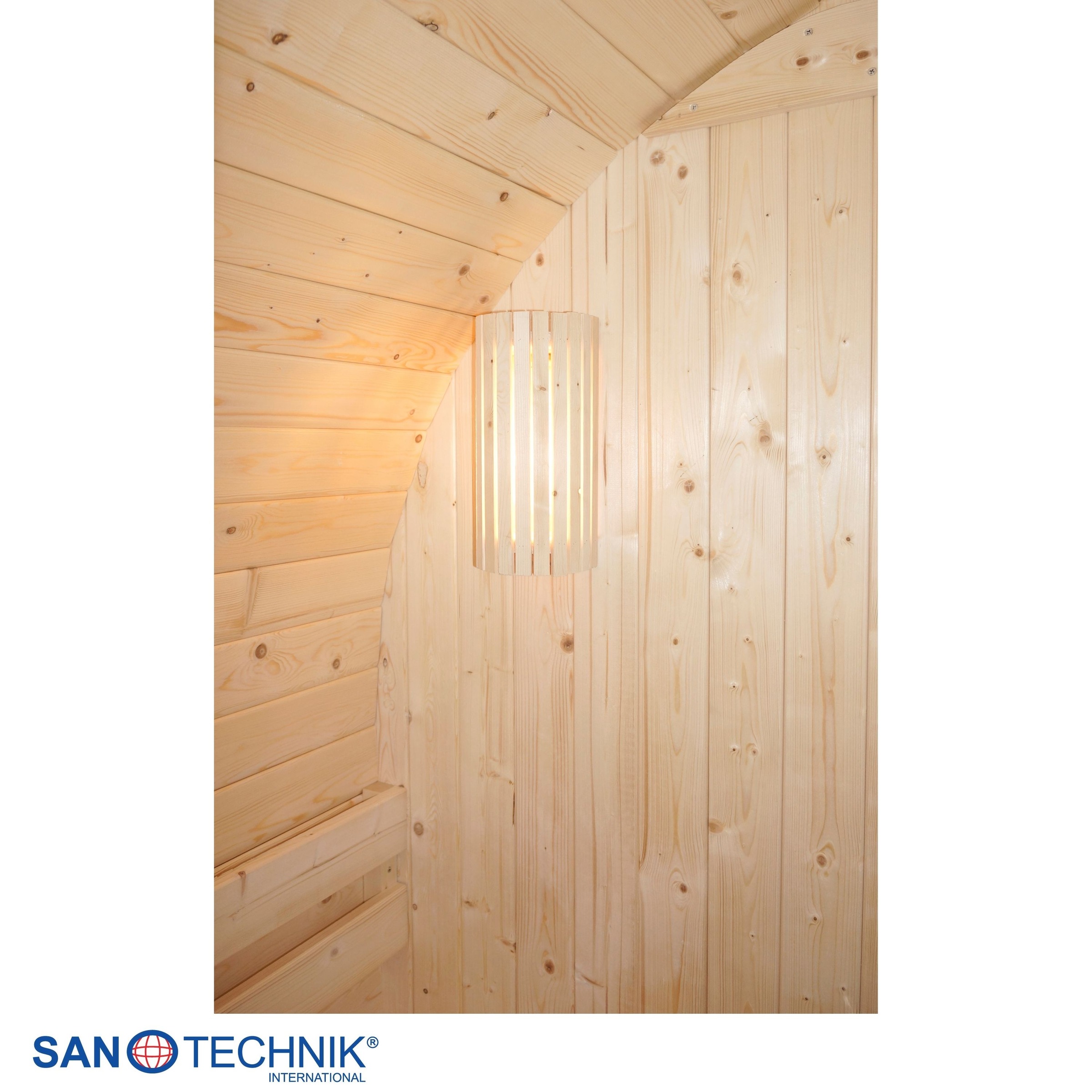 Sanotechnik Sauna »Außensauna ISLAND« 2 oder 4 Personen; inkl. 3,6 kW oder 8 kW Saunaofen und Saunasteine