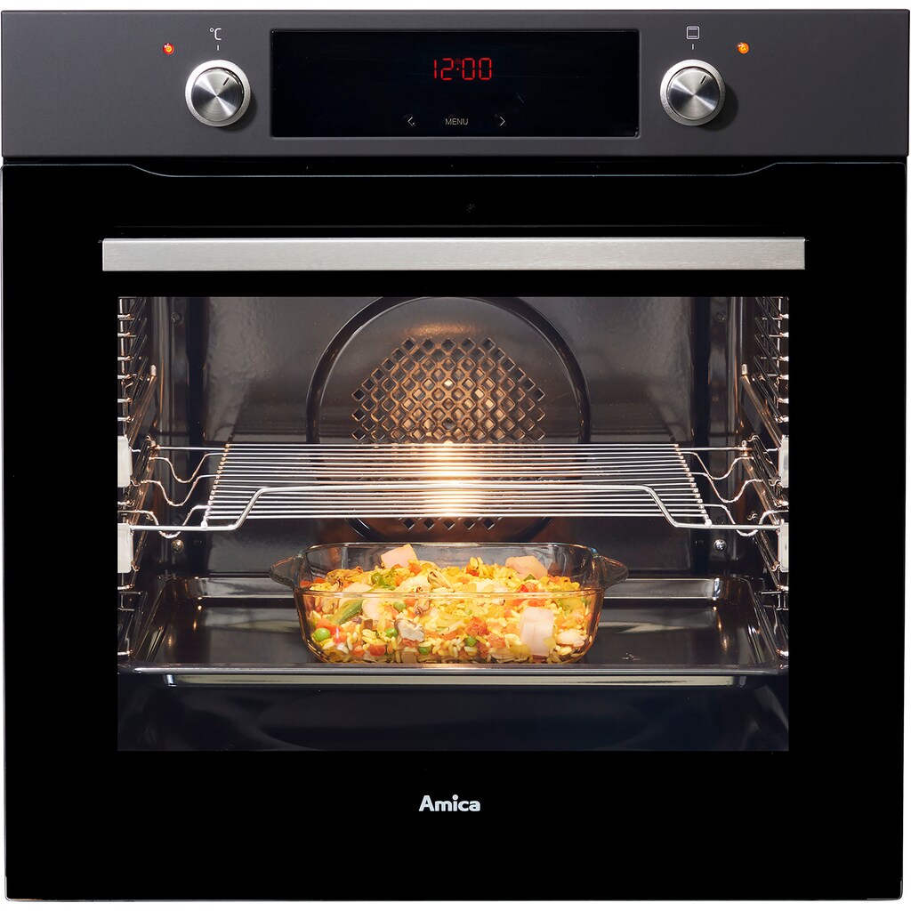 Amica Backofen-Set »BOXI 955 000 E«, BOXI 955 000 SM, mit 2-fach-Teleskopauszug