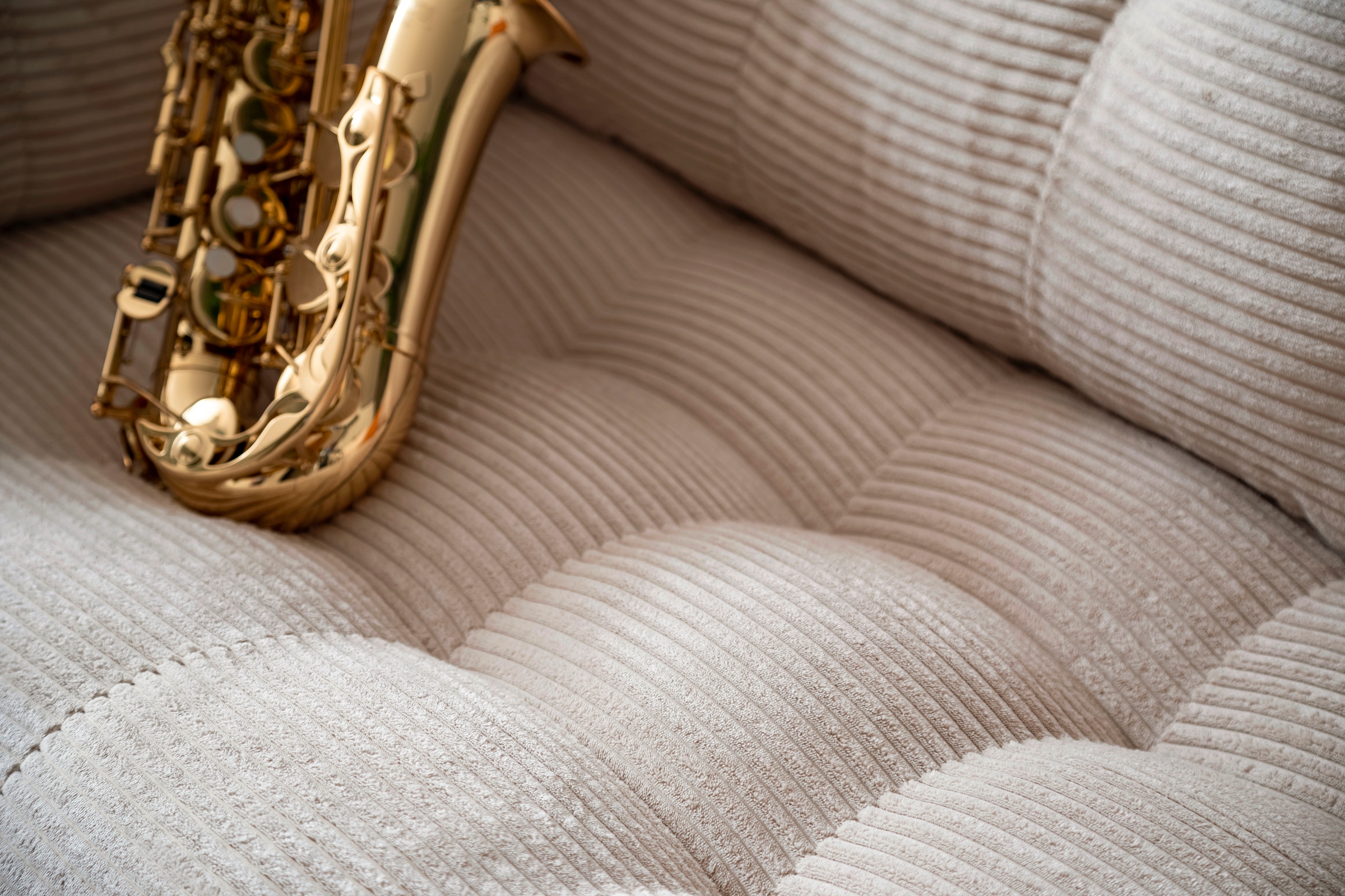 Trends by HG 2-Sitzer »Landau«, in Cord-Stoff mit Metallfuß