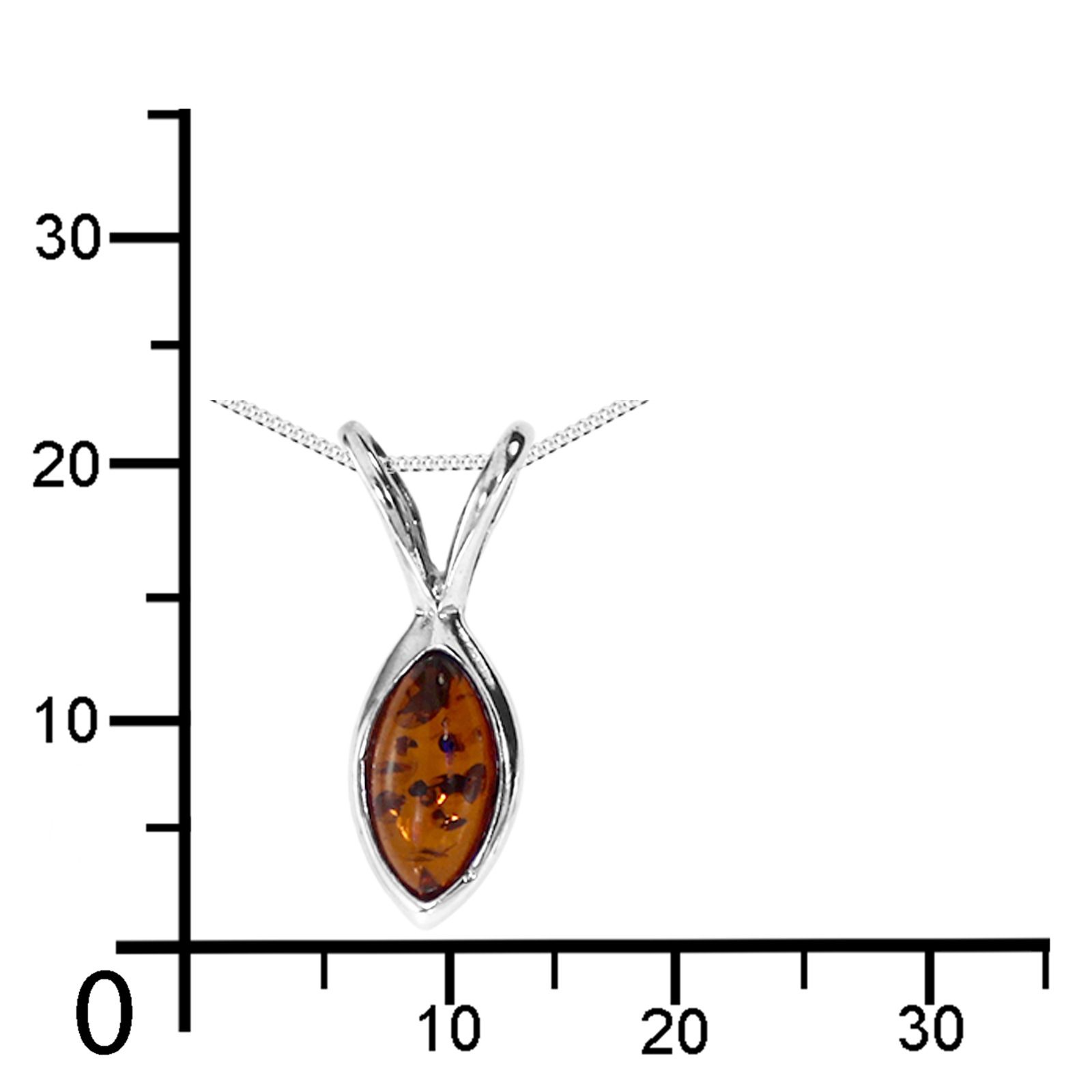 OSTSEE-SCHMUCK Kette mit Anhänger »- Radka - Silber 925/000 - Bernstein«