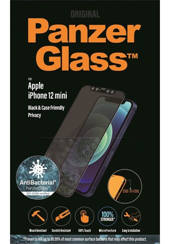 Displayschutzglas »E2E CaseFriendly Privacy für Apple iPhone 12 Mini«, für Apple...