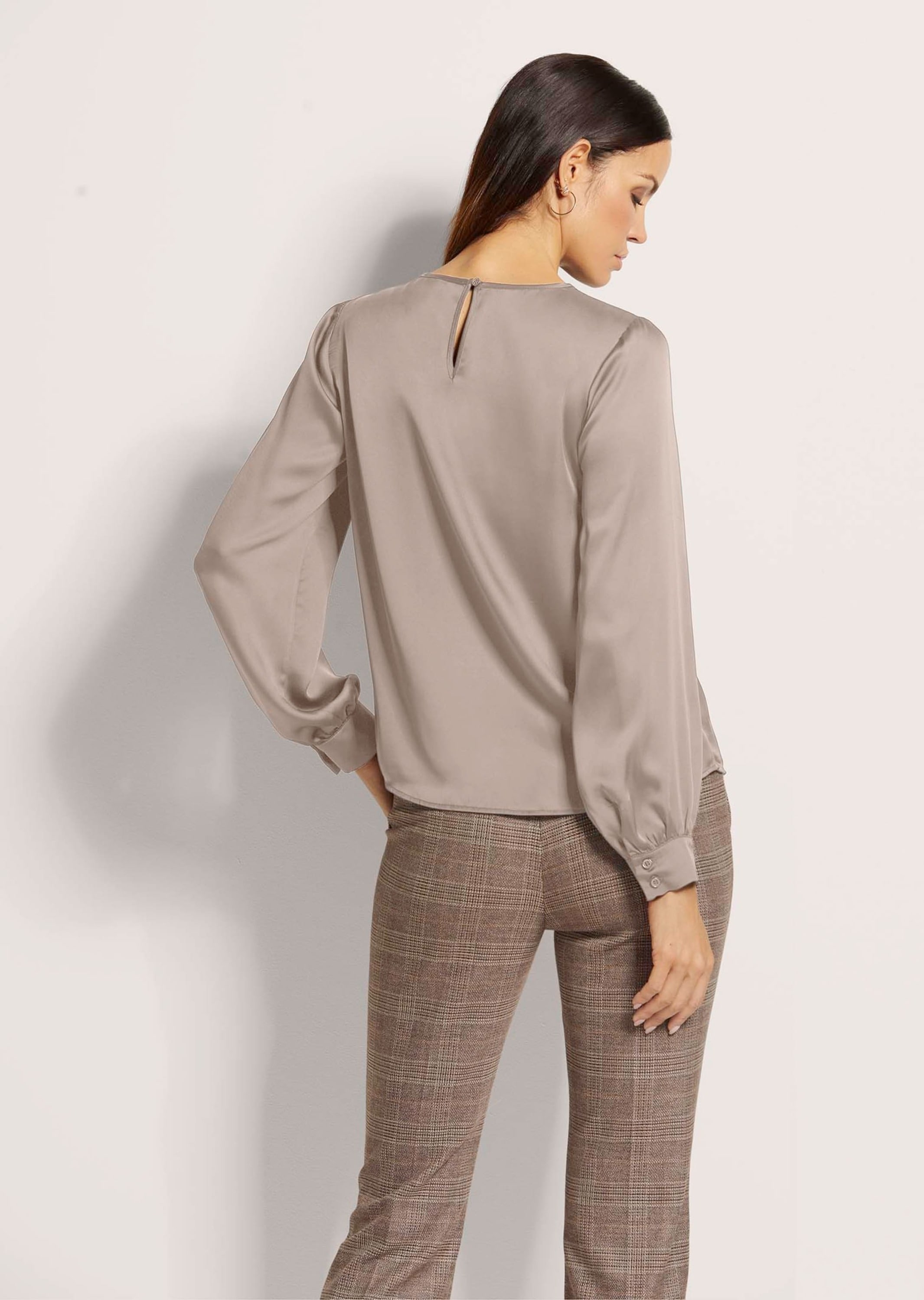 MADELEINE Langarmbluse »Bluse Satinbluse«