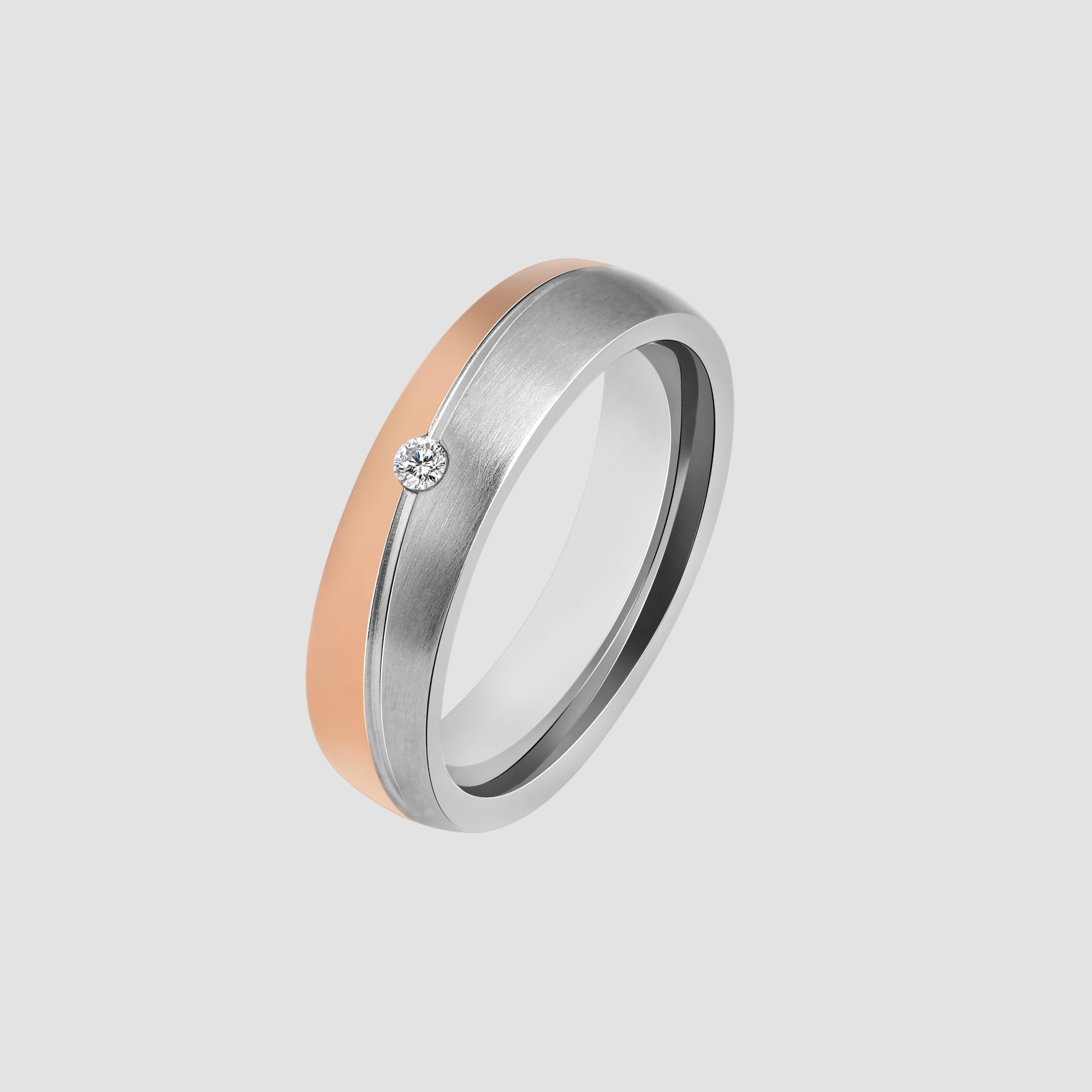 Adelia´s Fingerring »Damen Ring aus Edelstahl mit Strass Steinchen«