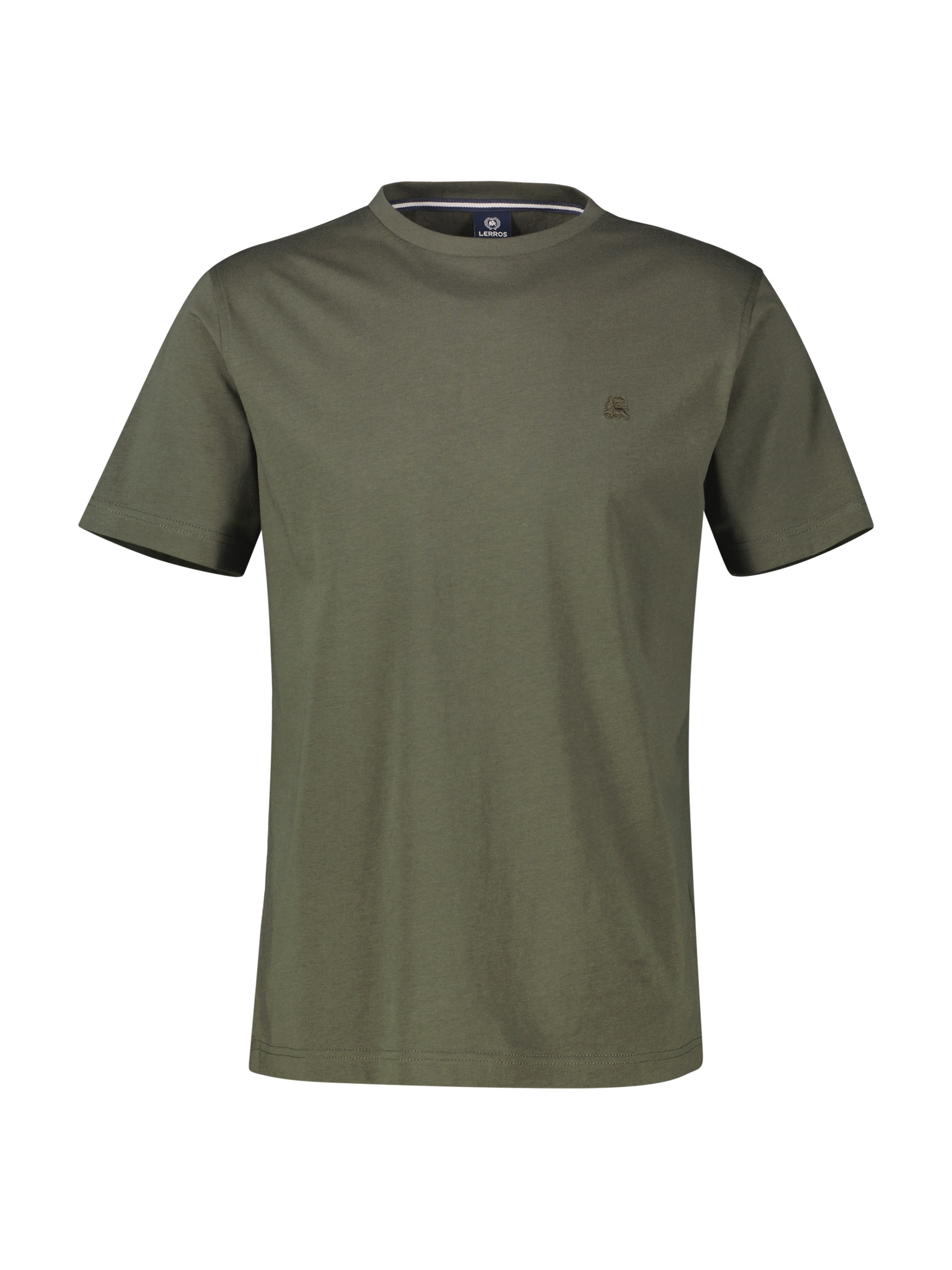 LERROS Rundhalsshirt, mit Logo Stickerei