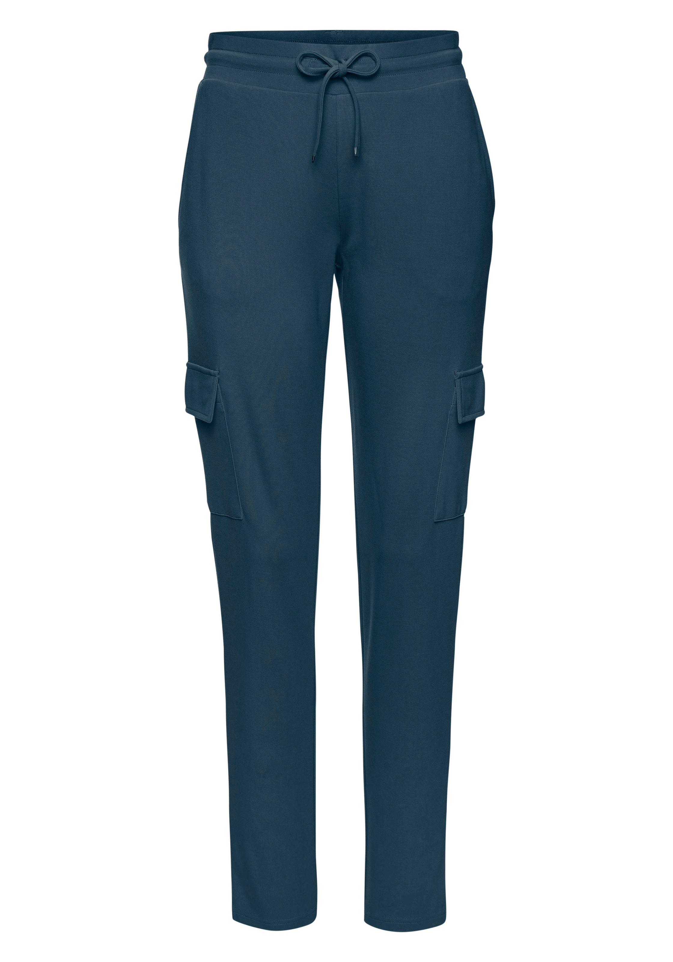 LASCANA Cargohose  in weich fließendem Material, Loungewear
