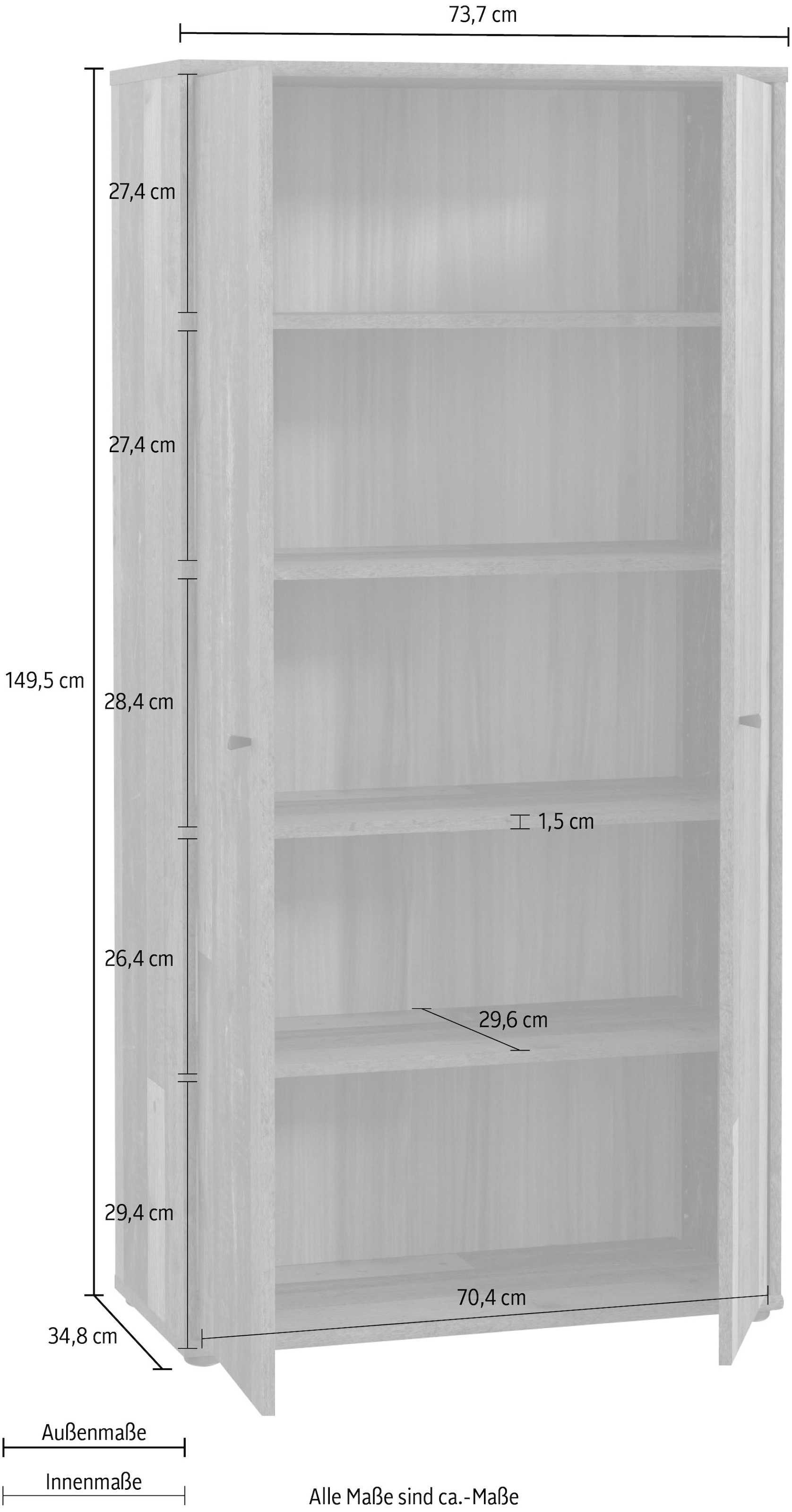 FORTE Schuhschrank »Tempra«, Breite 73,7 cm