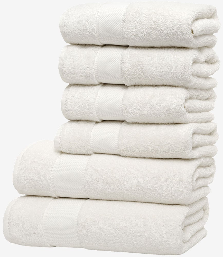 Wolkenfeld Handtuch Set »Premium Low-Twist Baumwolle 550 g/m² – 6-teiliges Bade-Set« 6 tlg. Frottier 2 Duschtücher 70×140 cm & 4 Handtücher 50×100 cm