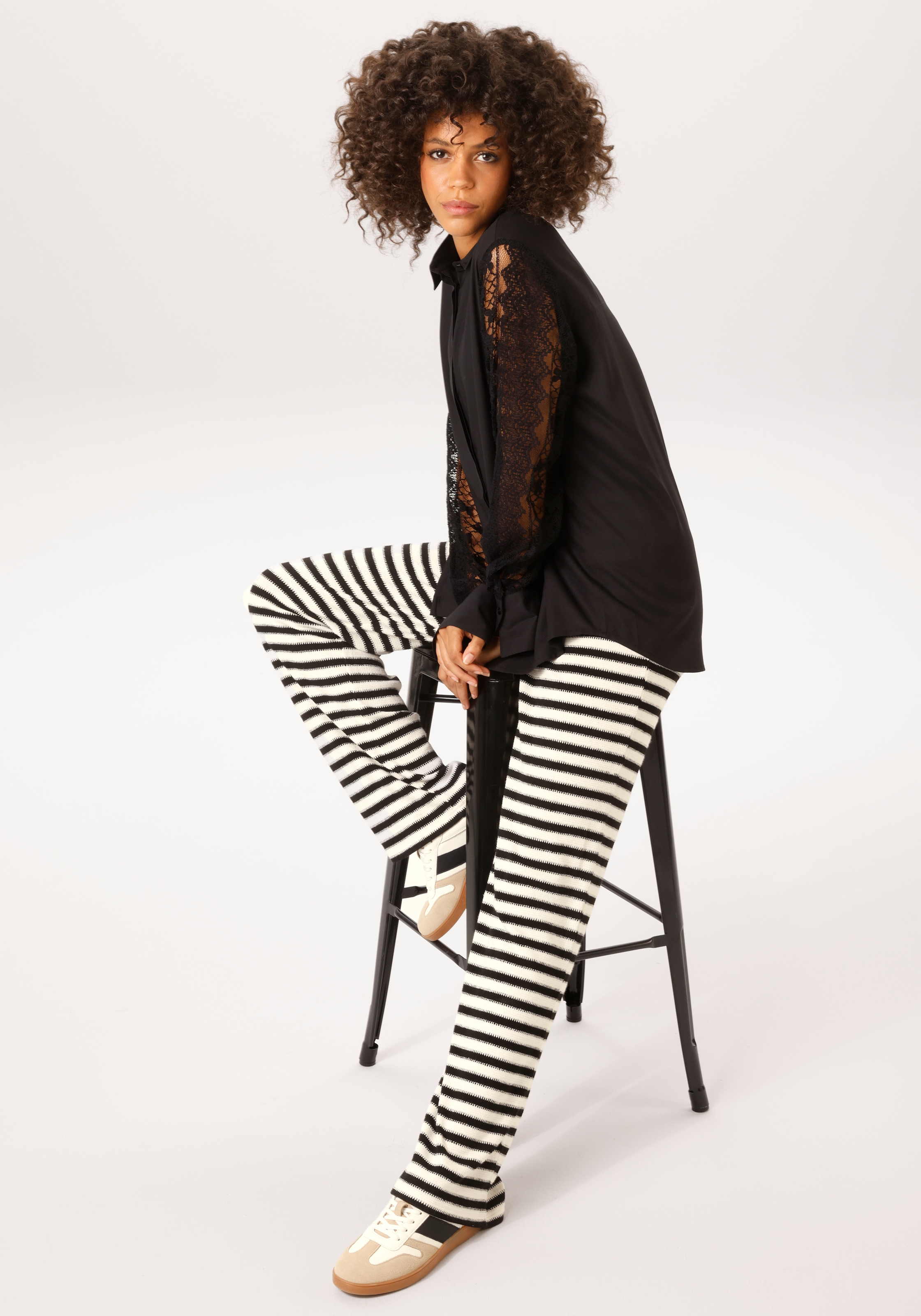 Aniston CASUAL Schlupfhose  im interessanten Ringel-Dessin - NEUE KOLLEKTION