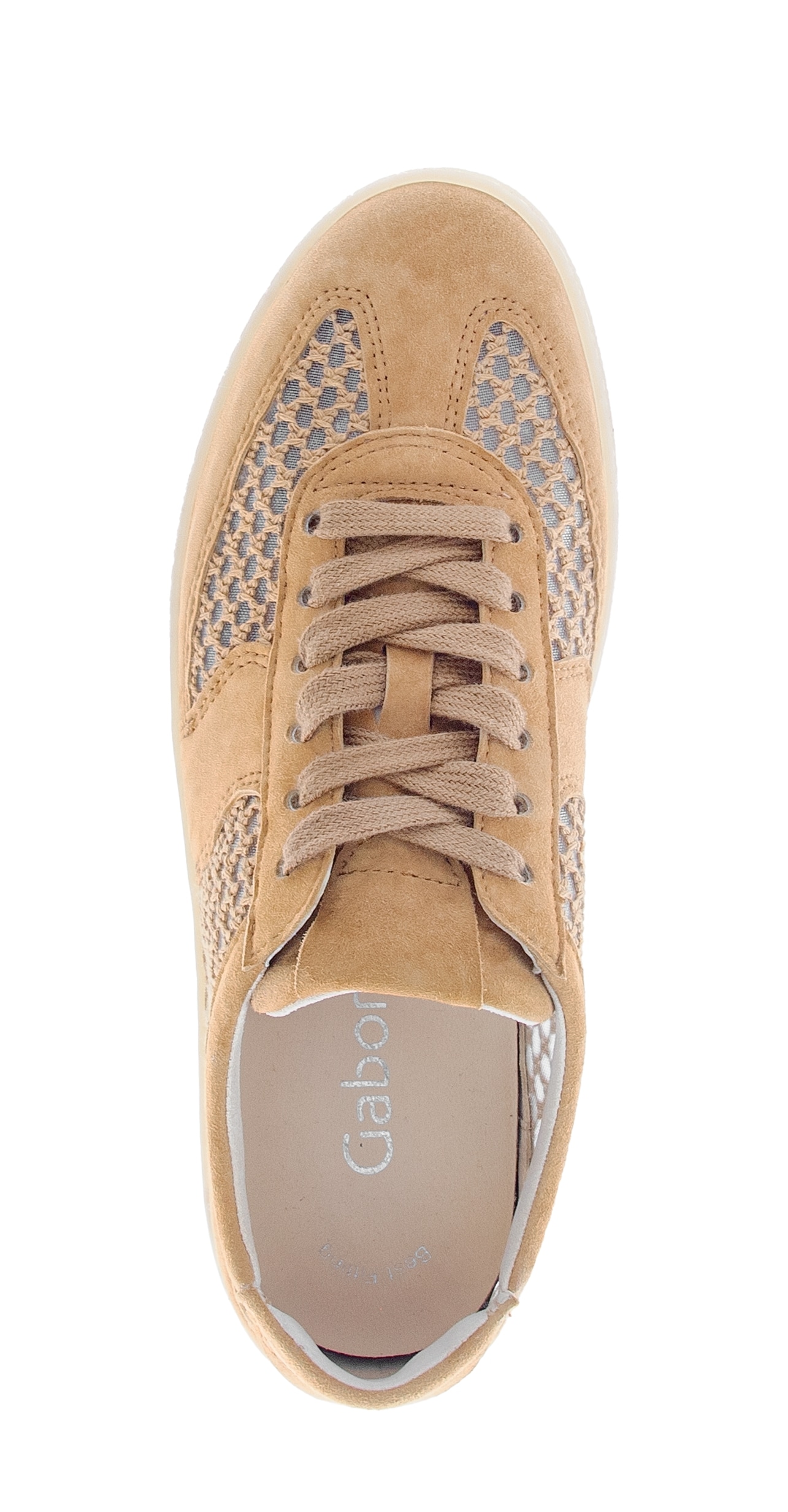 Gabor Plateausneaker  Freizeitschuh, Halbschuh, Schnürer, Kontrastbesatz