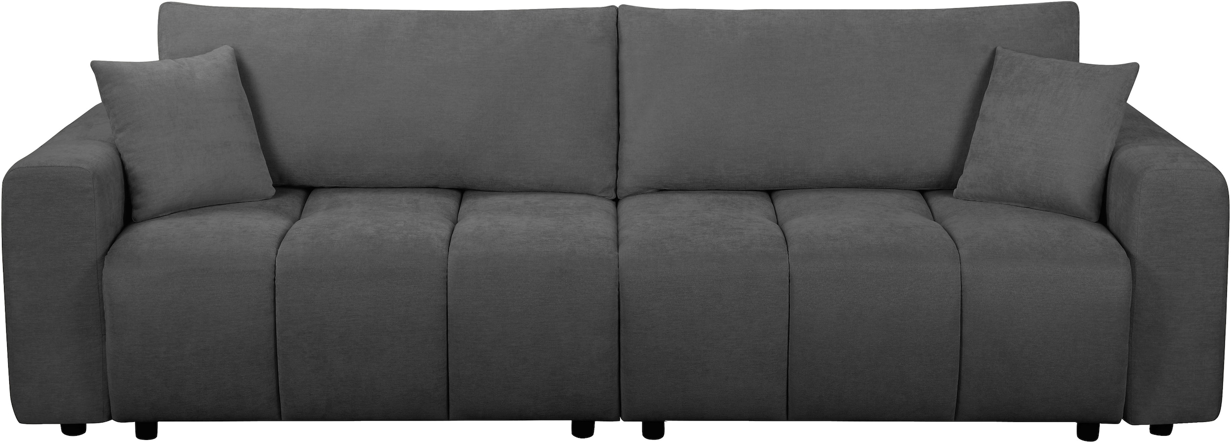 OTTO home Schlafsofa »YLVAA 3-Sitzer, 239cm/Schlafsofa (132/198)-OTTO. Verlässliche Qualität« Tonnentaschen-Federkern, Bettkasten, Feinstruktur weich