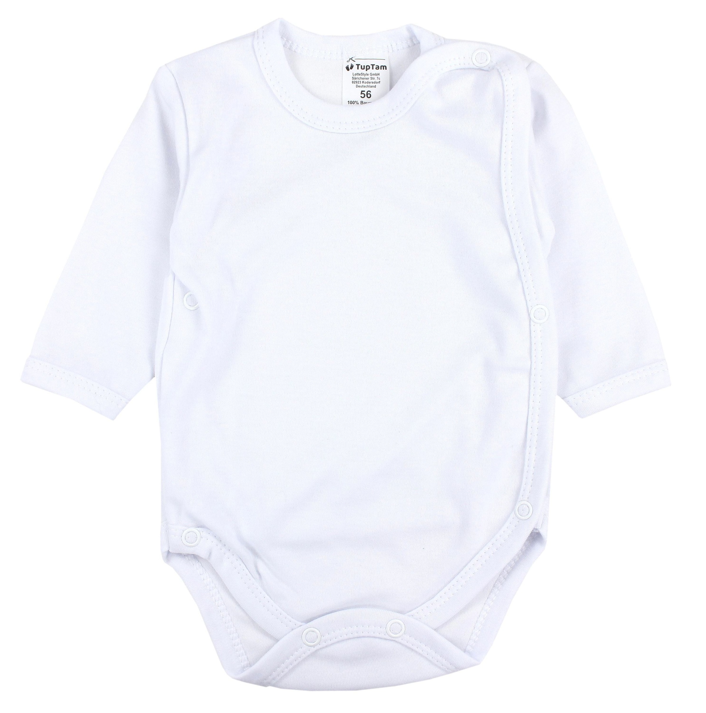 TupTam Langarmwickelbody »Wickelbody Baby Langarm Wickelbody im 5er Set«