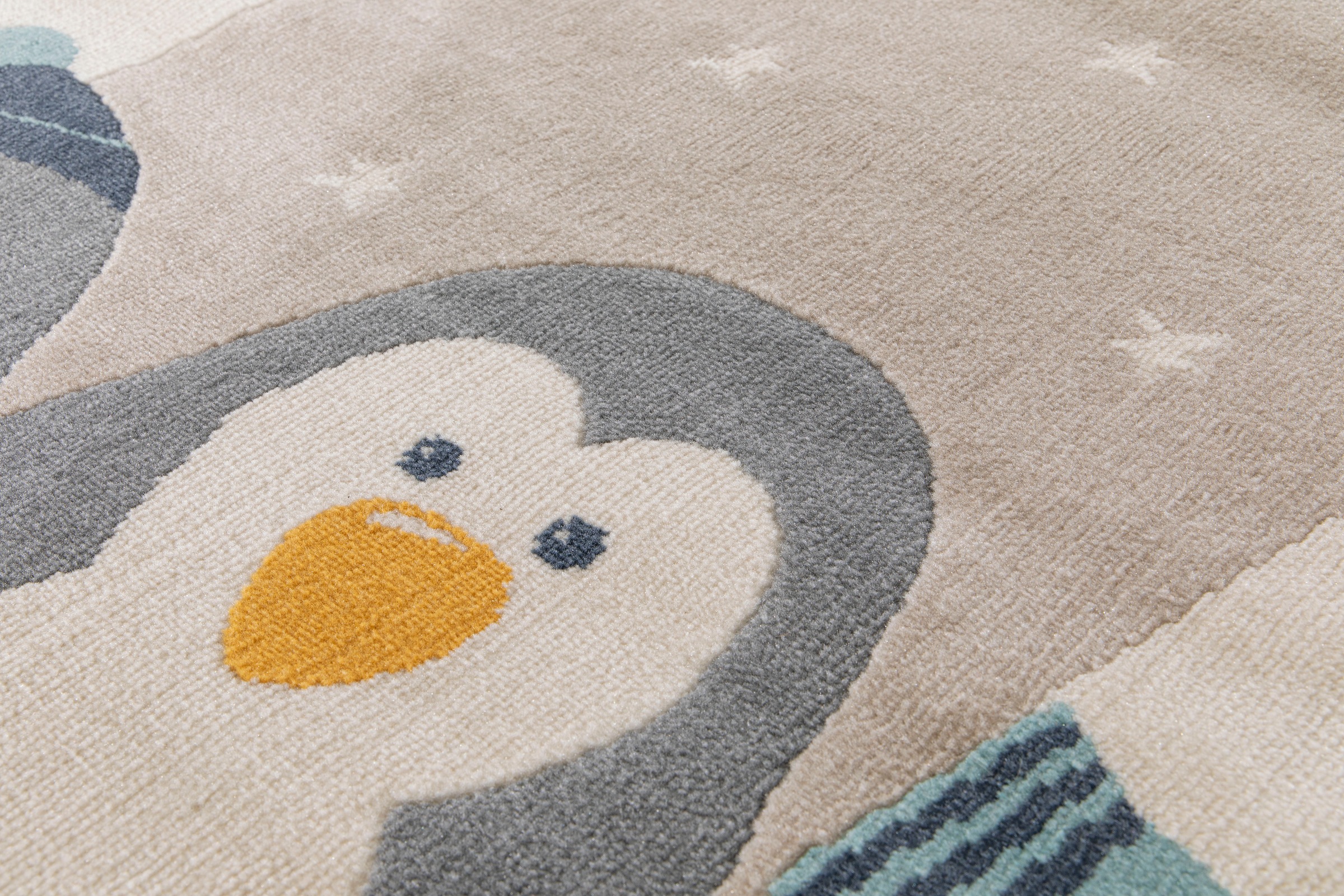 Primaflor-Ideen in Textil Kinderteppich »COCOON - Sternenfreunde«, rund, 6 mm Höhe, Kurzflor, Motiv Tiere & Sterne